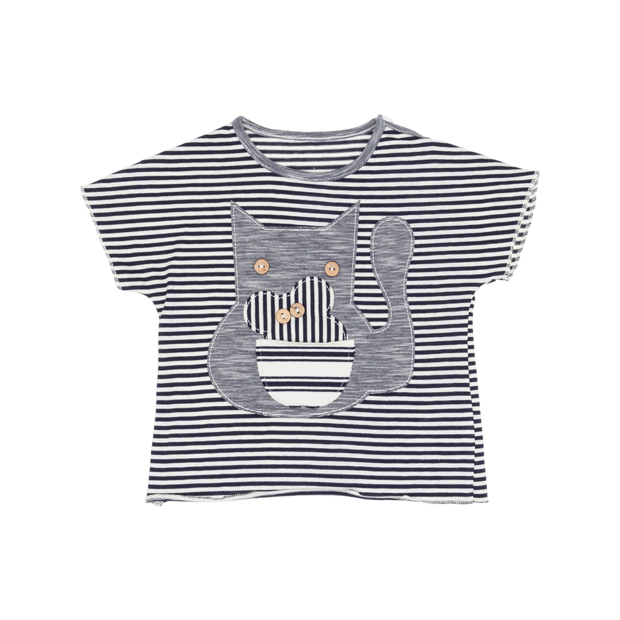 Kit pantalone t-shirt e cardigan a righe FRUGOO vista5