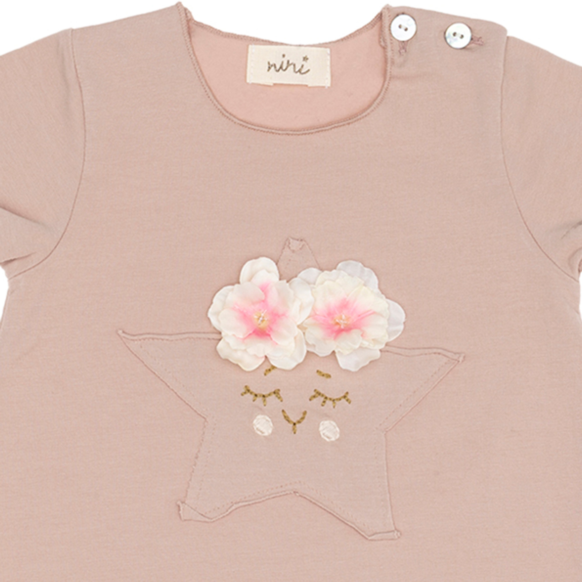 Tutina cipria con stella e fiori OLIVE BY SISCO vista2
