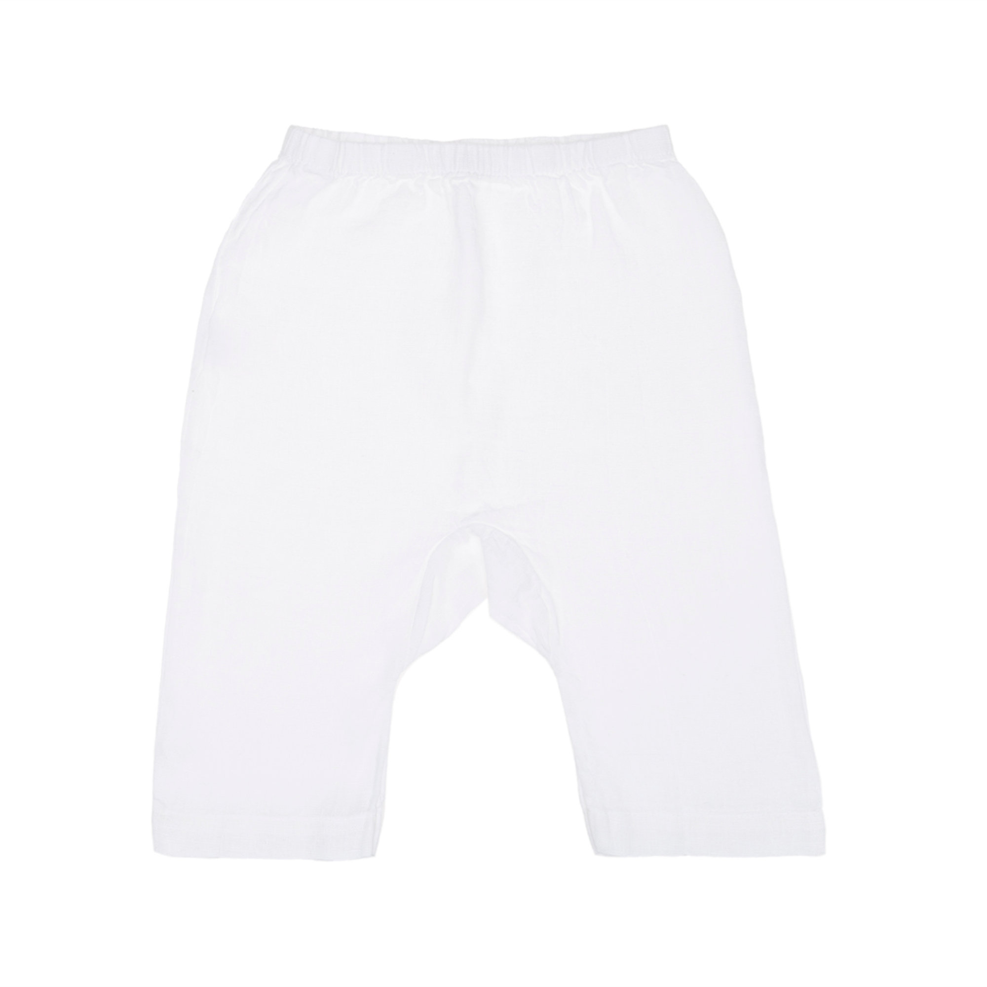 Pantalone bianco in lino baggie OLIVE BY SISCO vista2