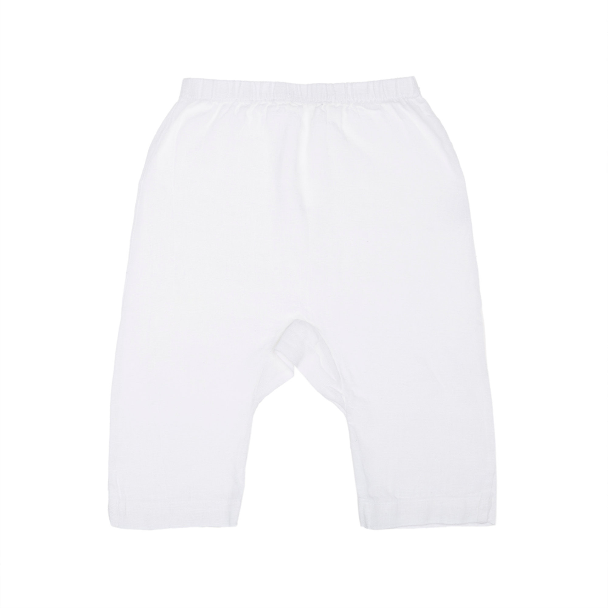 Pantalone bianco in lino baggie OLIVE BY SISCO vista0