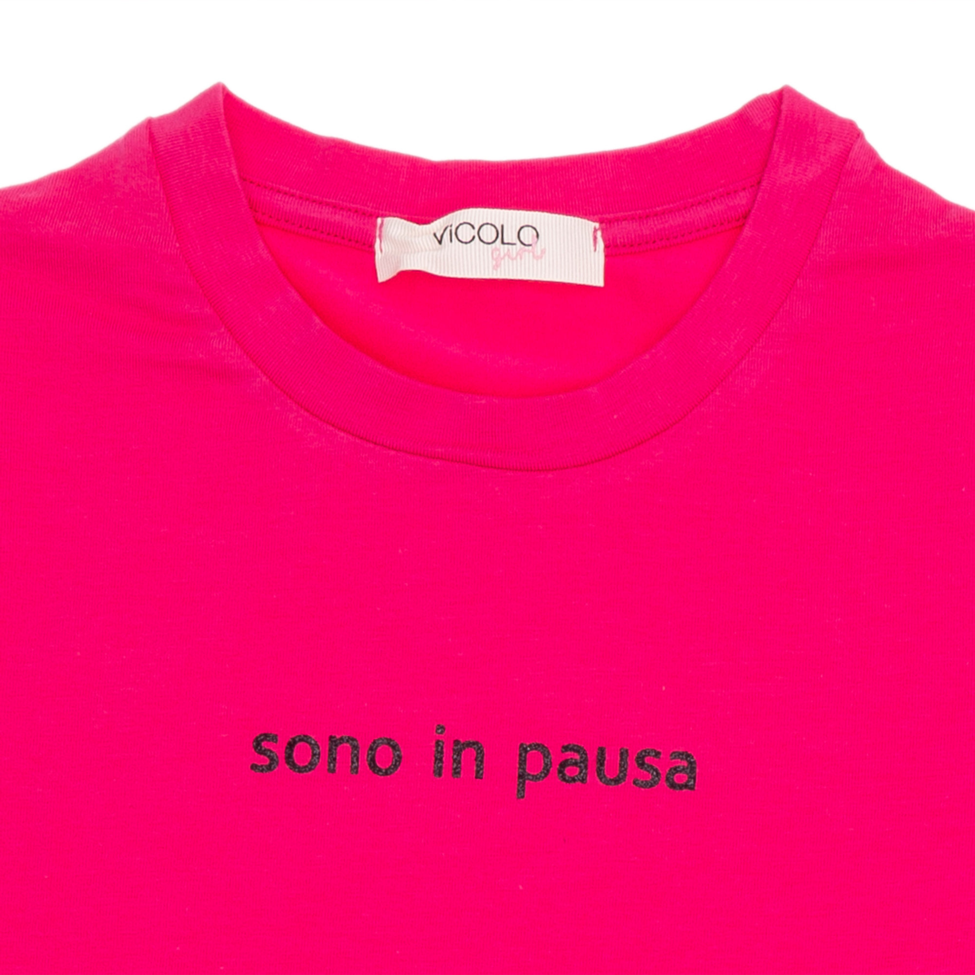 T-shirt lunga fucsia Vicolo vista2