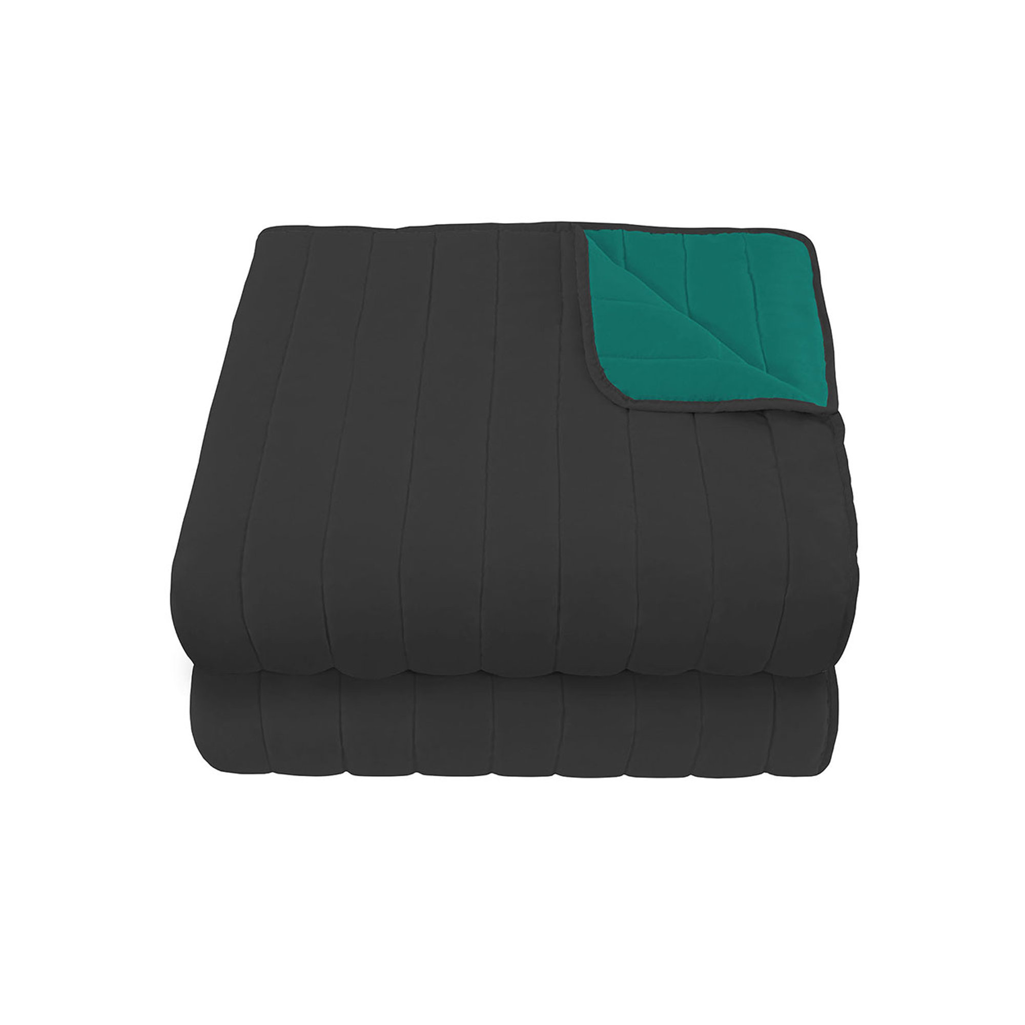 Linea Elegant zomer quilt, aqua/donkergrijs DATEX vista0
