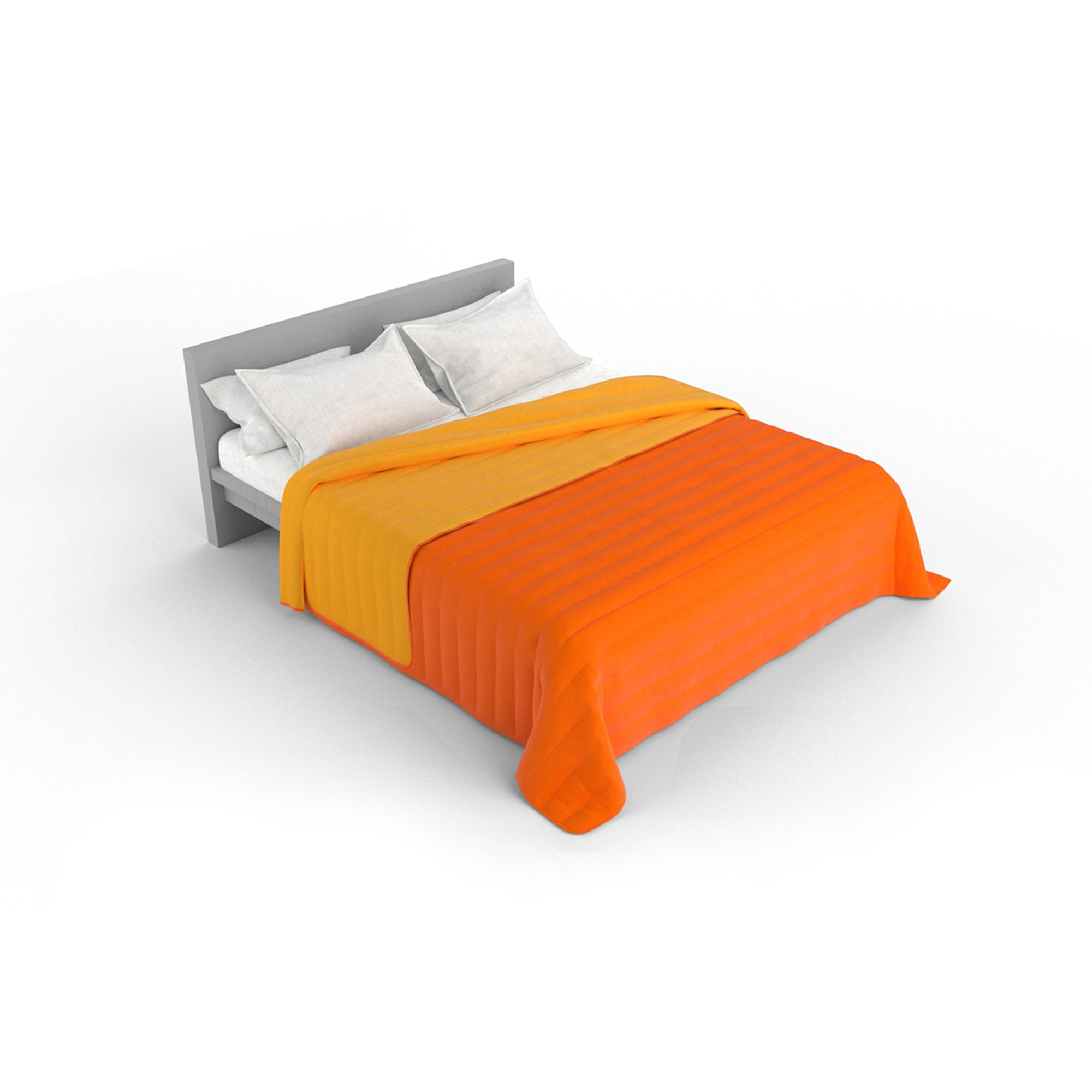 Colcha de verano de línea elegante, naranja/amarillo DATEX vista3