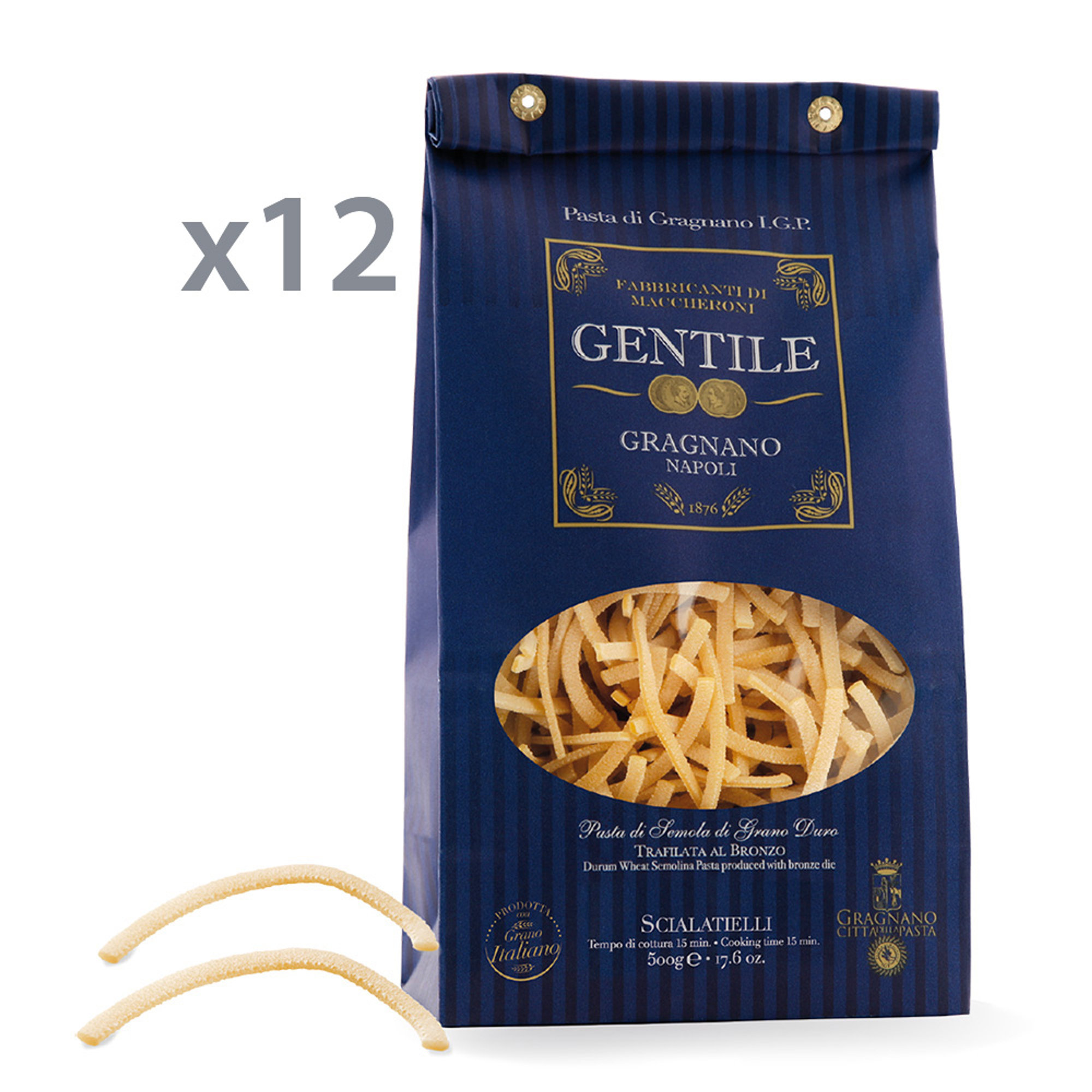 12 Conf. da 500 gr - Scialatielli di semola di grano duro Gentile vista0