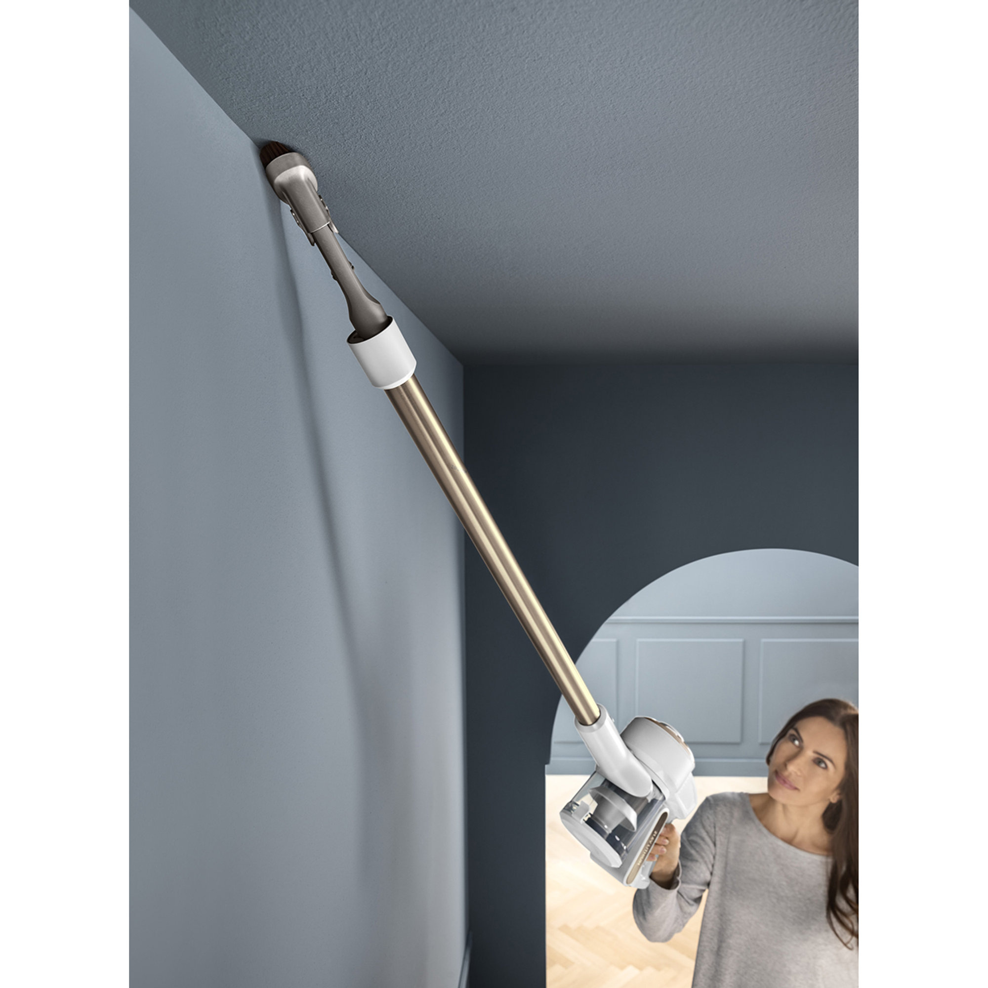 Scopa elettrica ricaricabile - XLM416.WCG, bianco/oro De Longhi vista2
