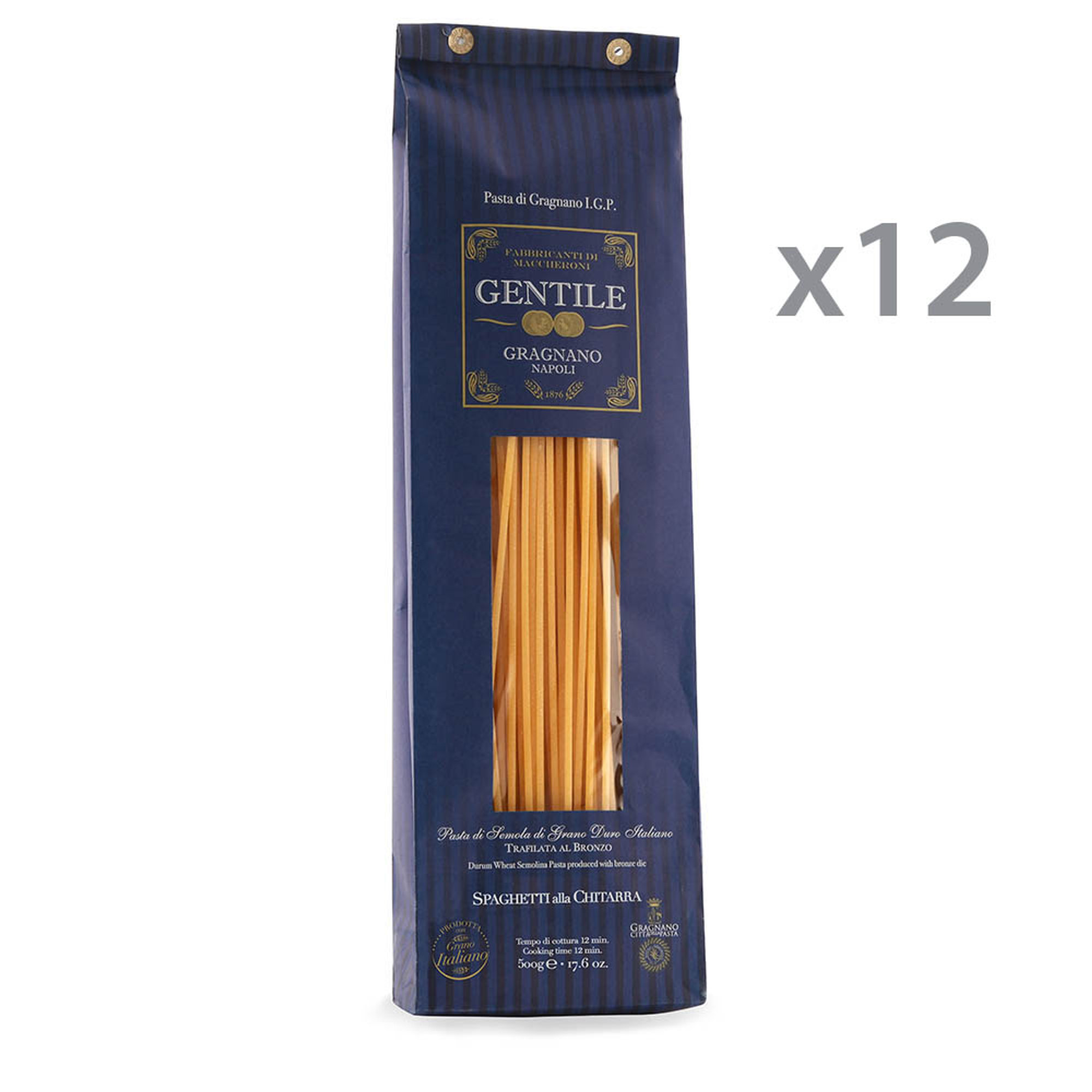 12 Conf. da 500 gr - Chitarre di semola di grano duro Gentile vista0