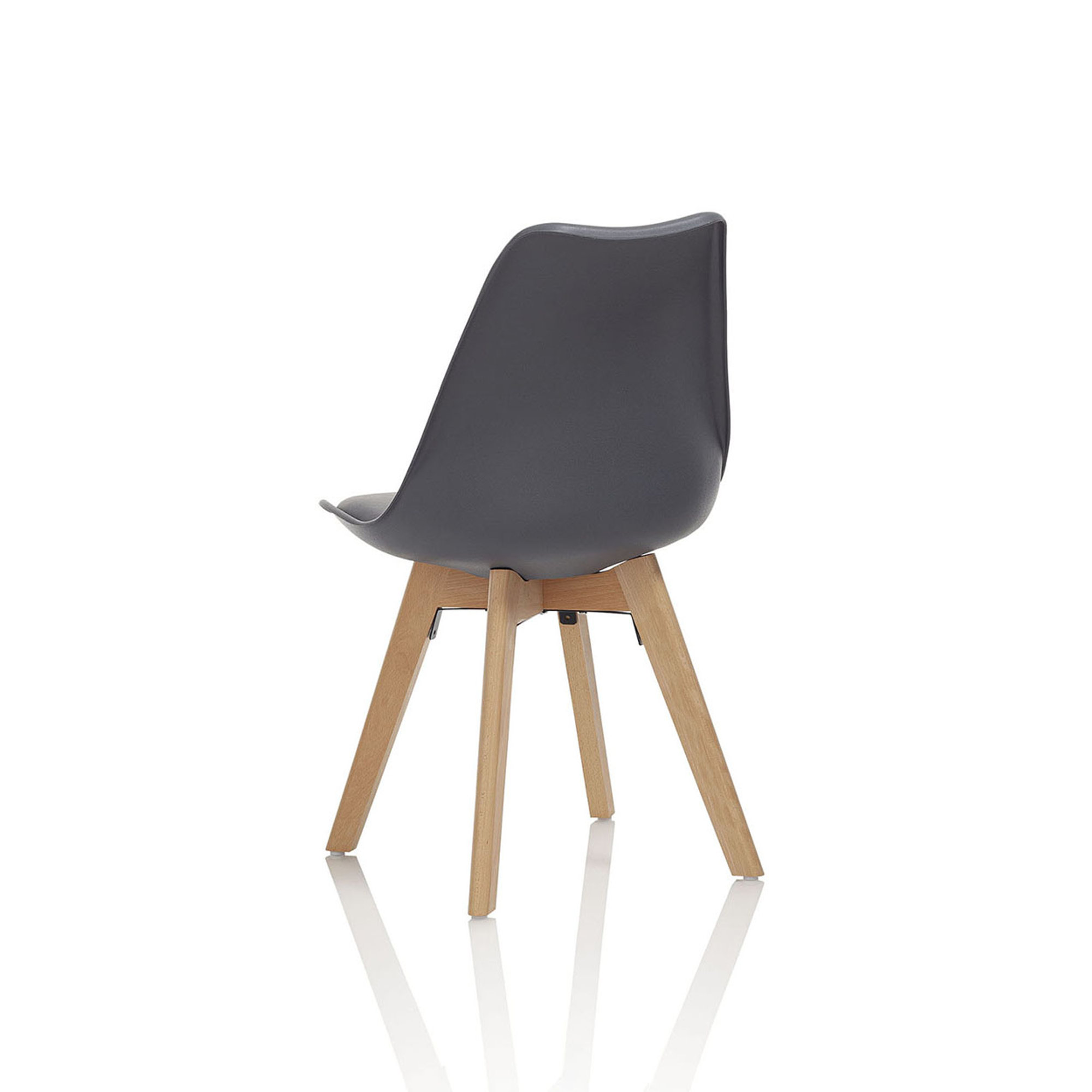 Set da 4 sedia BARTH grigio Black & White vista1