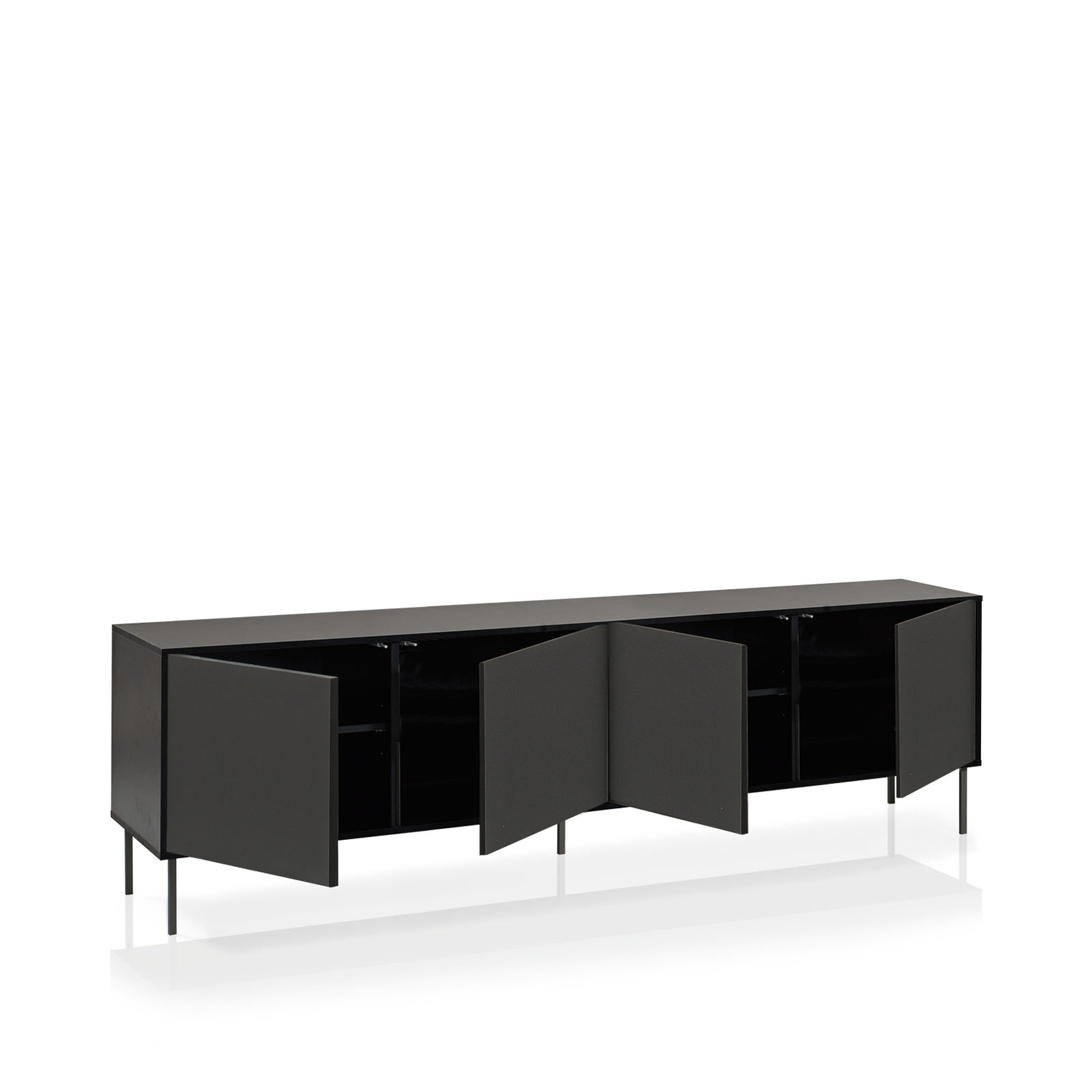 Buffet 4 ante MAUI-S nero Black & White vista1