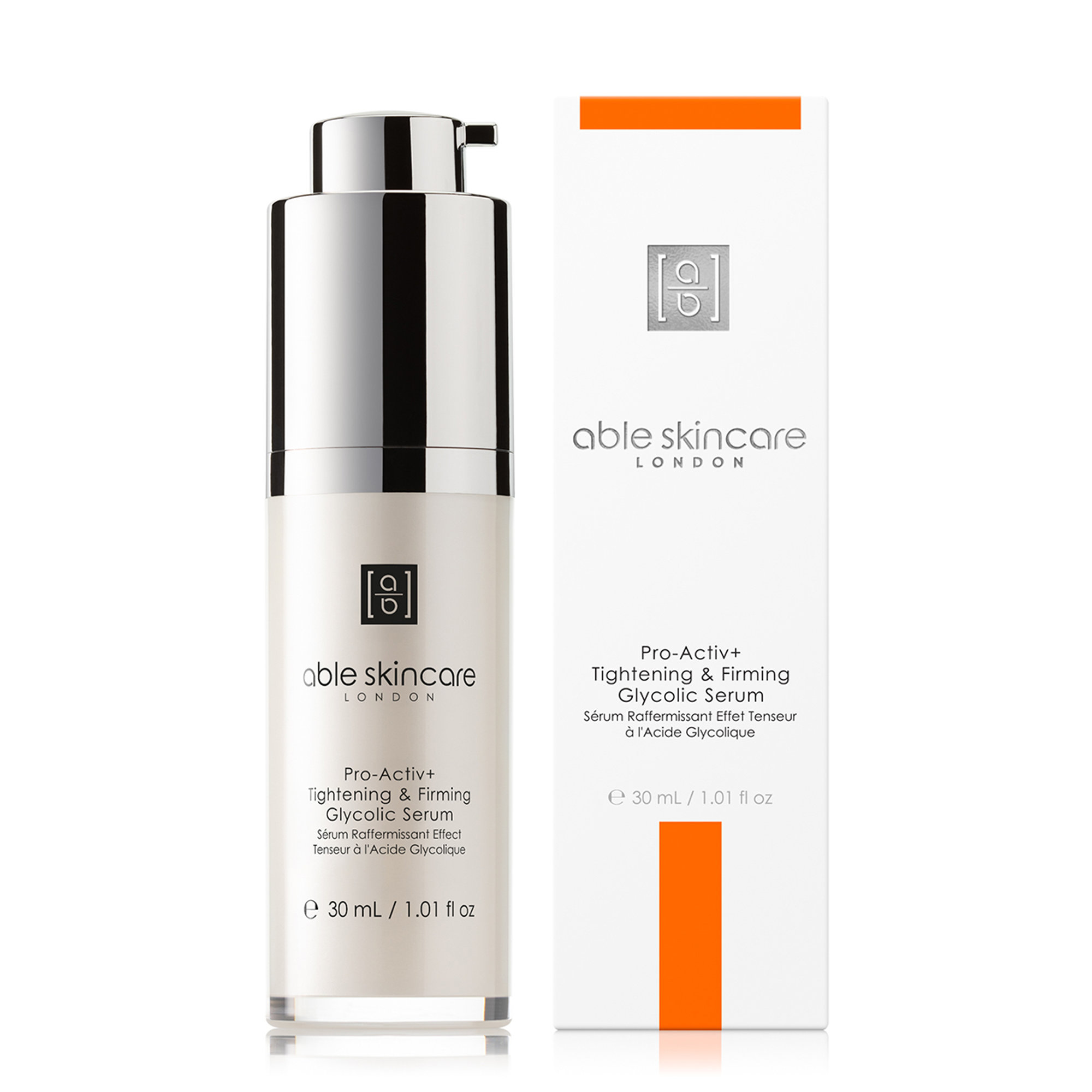 Siero Pro-Activ rassodante e tonificante con Acido Glicolico 30ml ABLE SKINCARE vista0