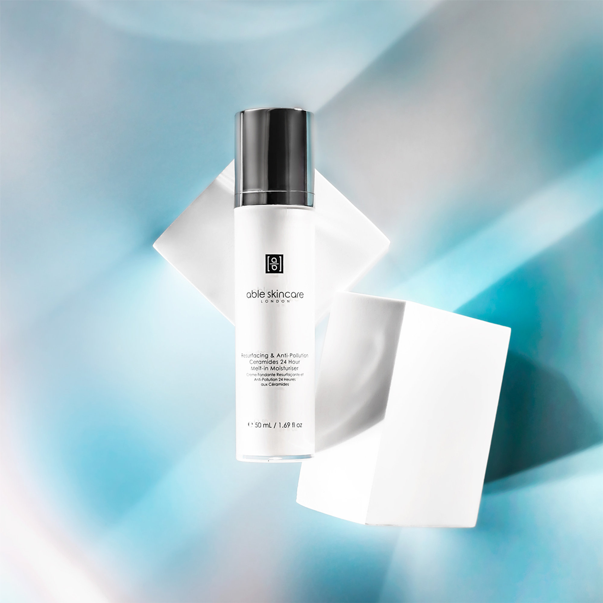Återfuktande restaurerande kräm 24 timmar anti-förorening med ceramider 50 ml ABLE SKINCARE vista2