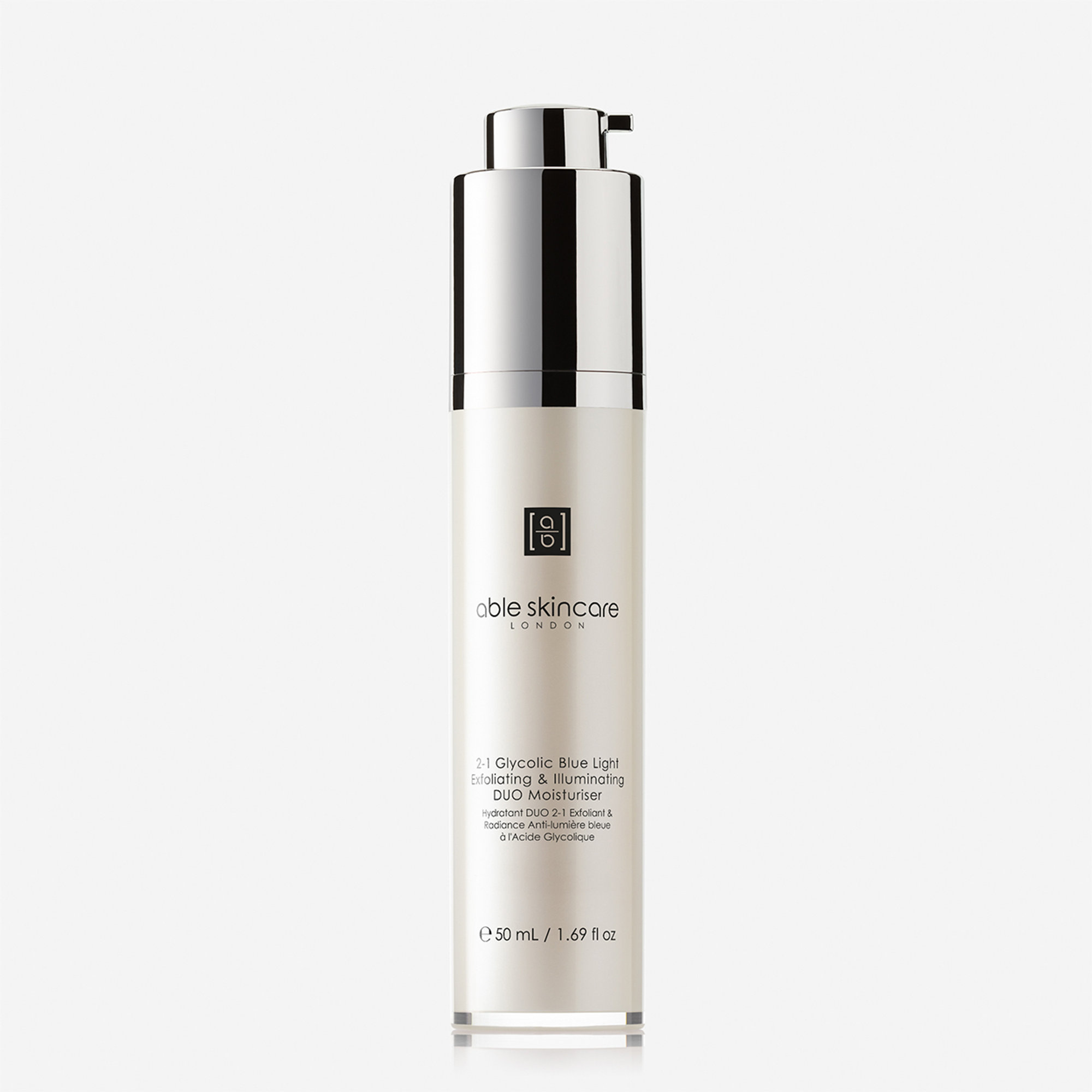 2-1 Idratante Blue Light DUO esfoliante e illuminante con Acido Glicolico 50ml ABLE SKINCARE vista2