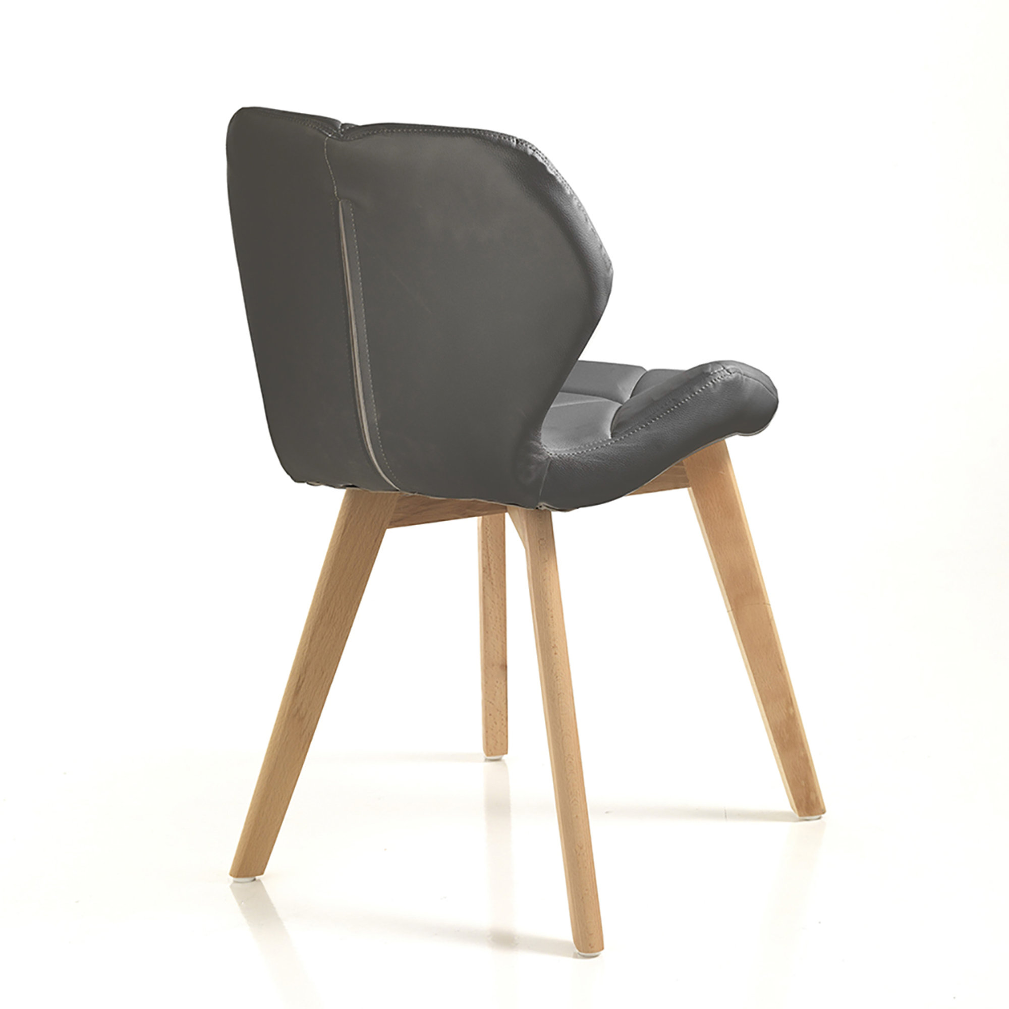 Set da 2 sedie New Kemi - A, grigio/marrone Tomasucci vista2