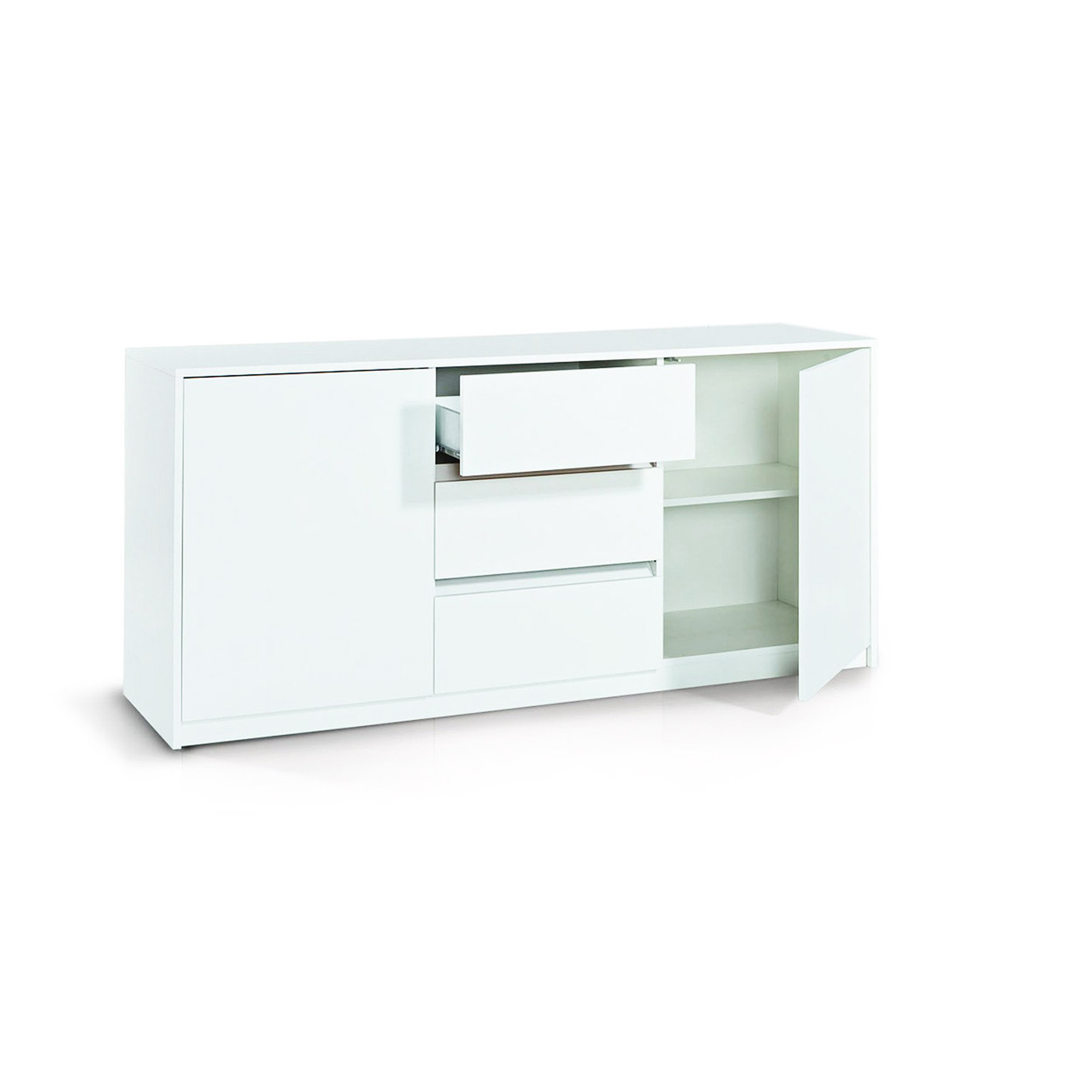 Buffet 2 ante e 3 cassetti PANAREA, bianco TFT Home Obsoleto vista1
