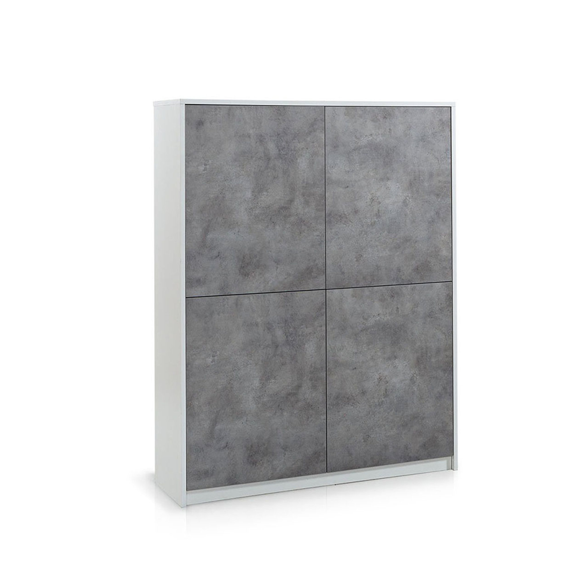 Credenza alta SKEE, bianco/cemento TFT Home Obsoleto vista0
