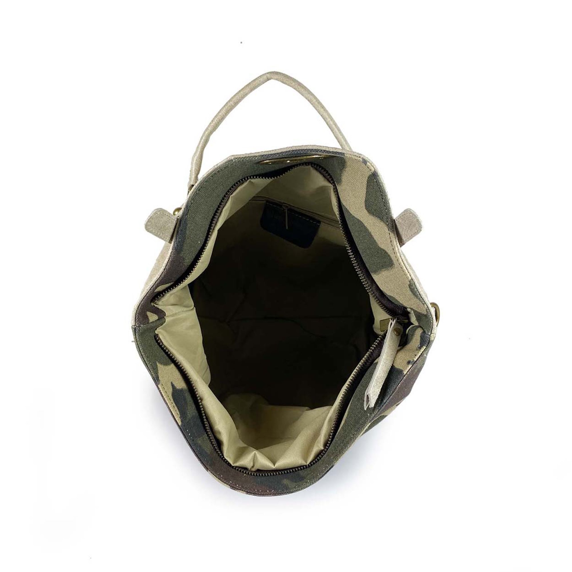 Florence bag Beatriz postina in jeans e canvas militare beige Florence Bags Obsoleto vista3
