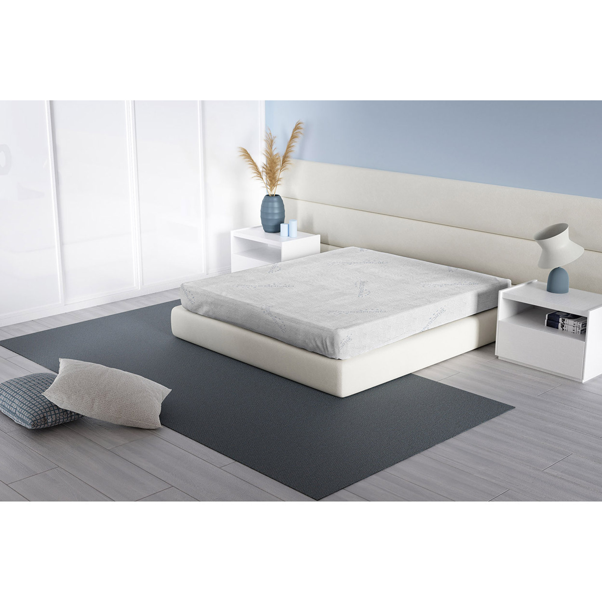 Coprimaterasso elasticizzato linea Bioceramica 170x200, bianco Datex obsoleto vista1