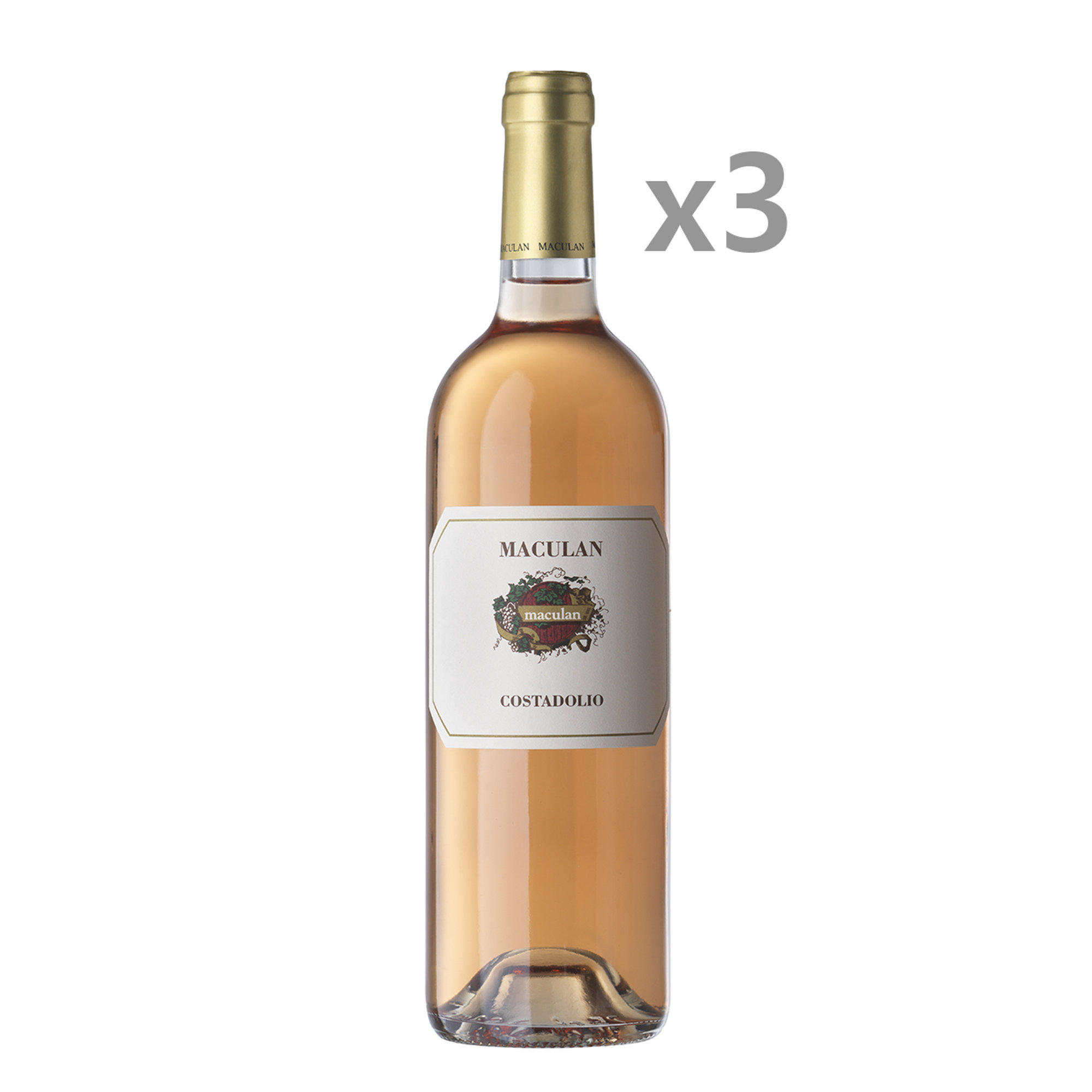 3 bottiglie - Costadolio 2021 Maculan vista0