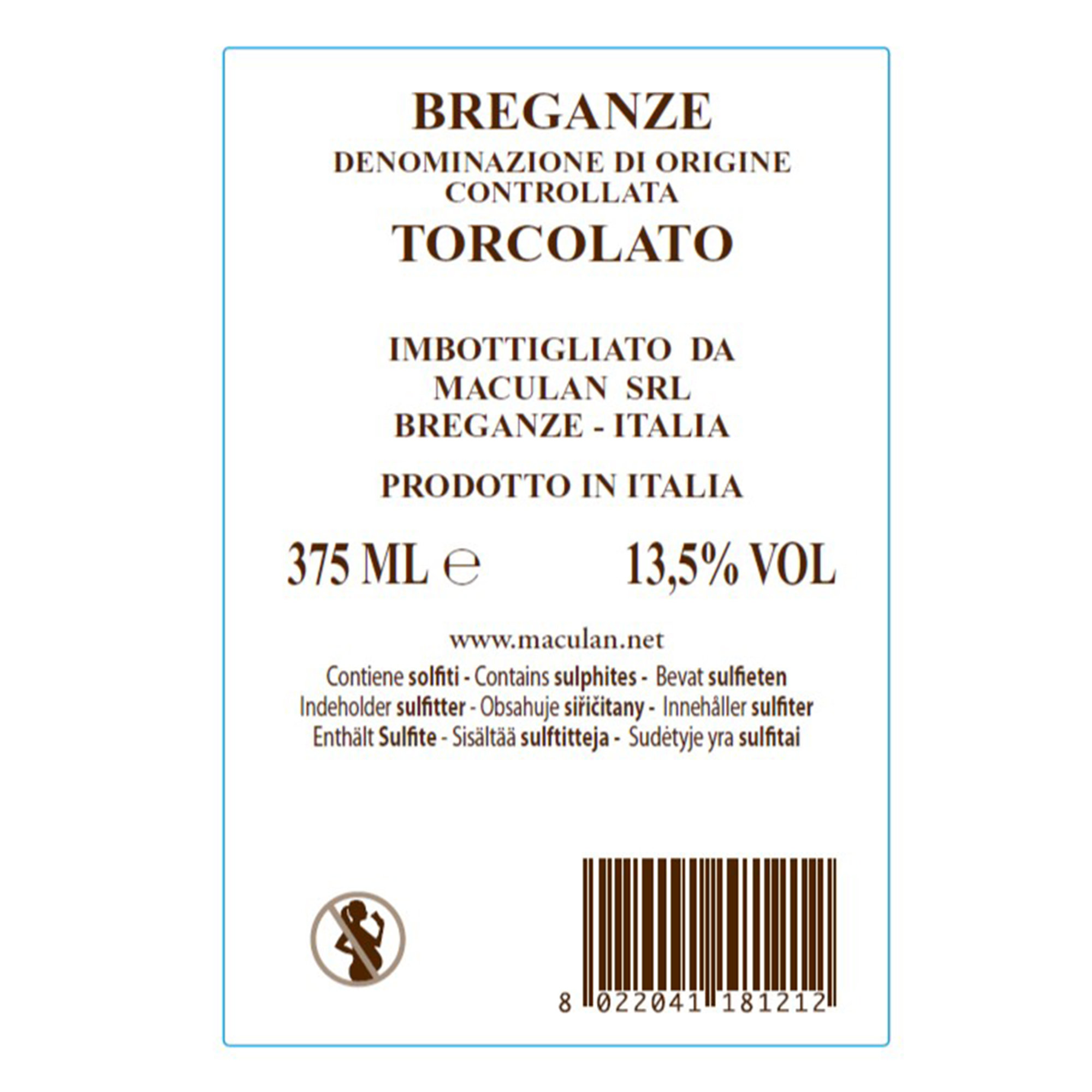 1 bottiglia da 37,5 cl - Torcolato 2019 Maculan vista1