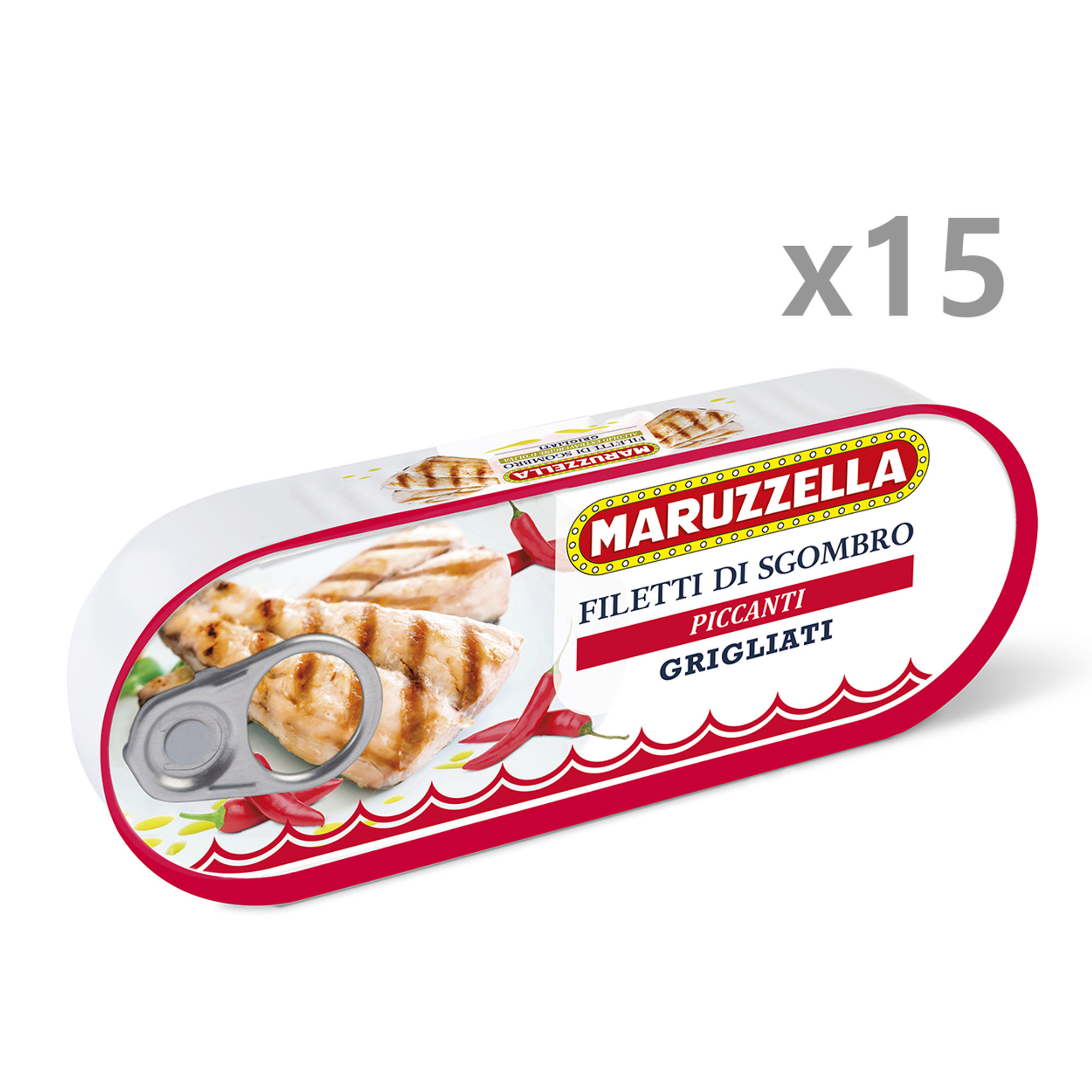 15 confezioni - Filetti Sgombro grigliati Maruzzella piccanti 120 gr Maruzzella vista0