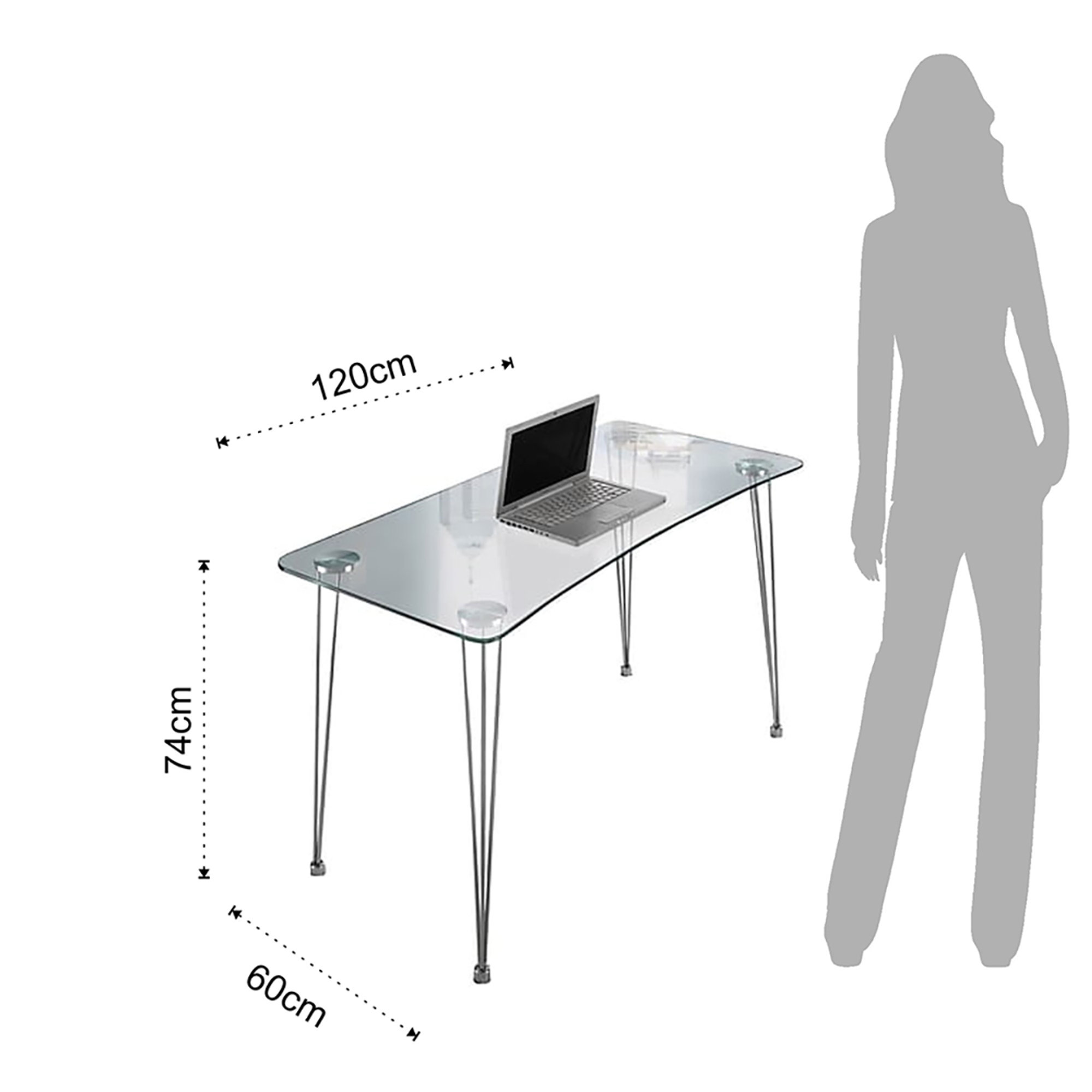 Bureau d'ordinateur N.Y., transparent Tomasucci vista3