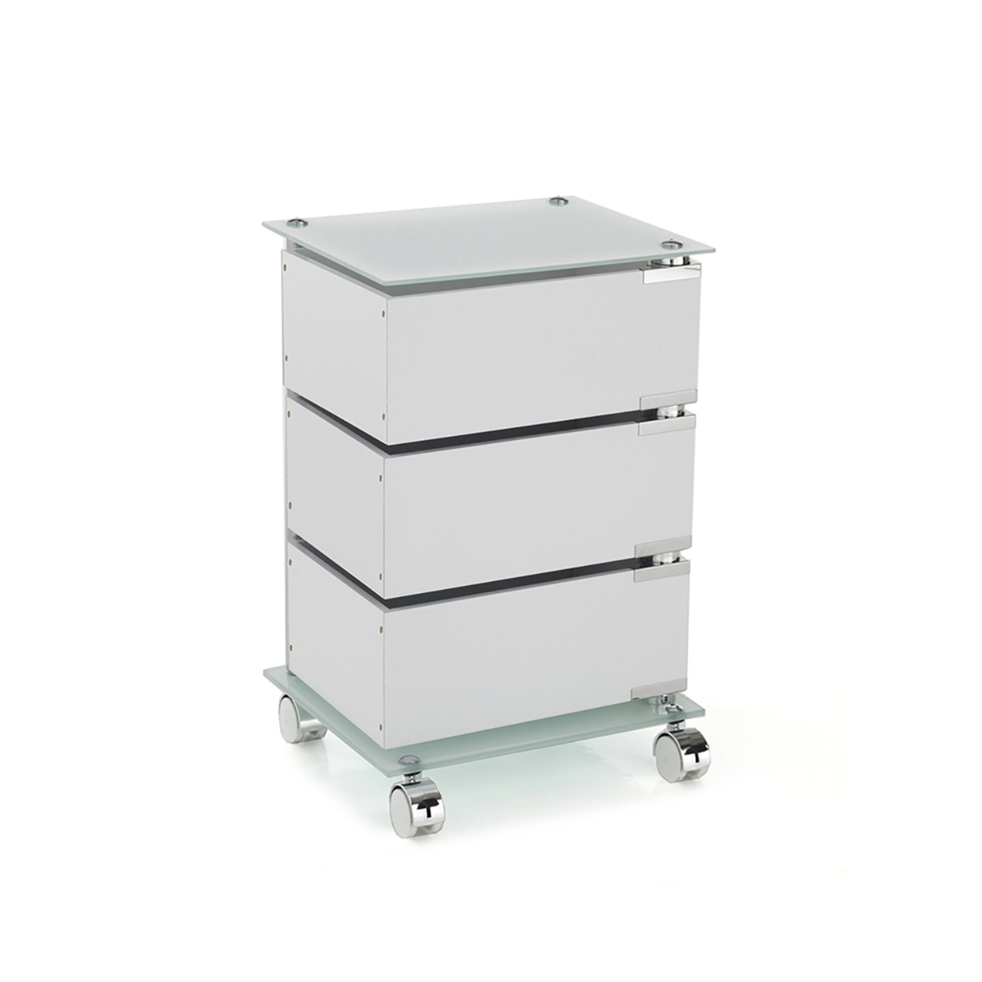 Cassettiera con ruote Bobo, bianco opaco Tomasucci special price vista0