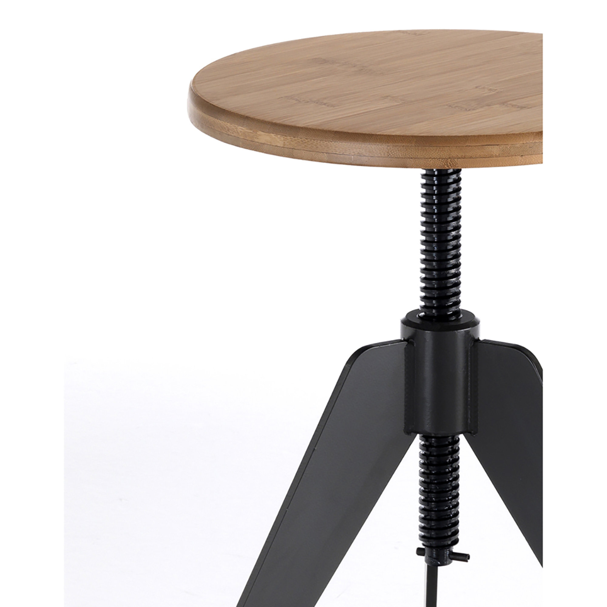 Tabouret à vis réglable Arko, marron/gris Tomasucci vista5