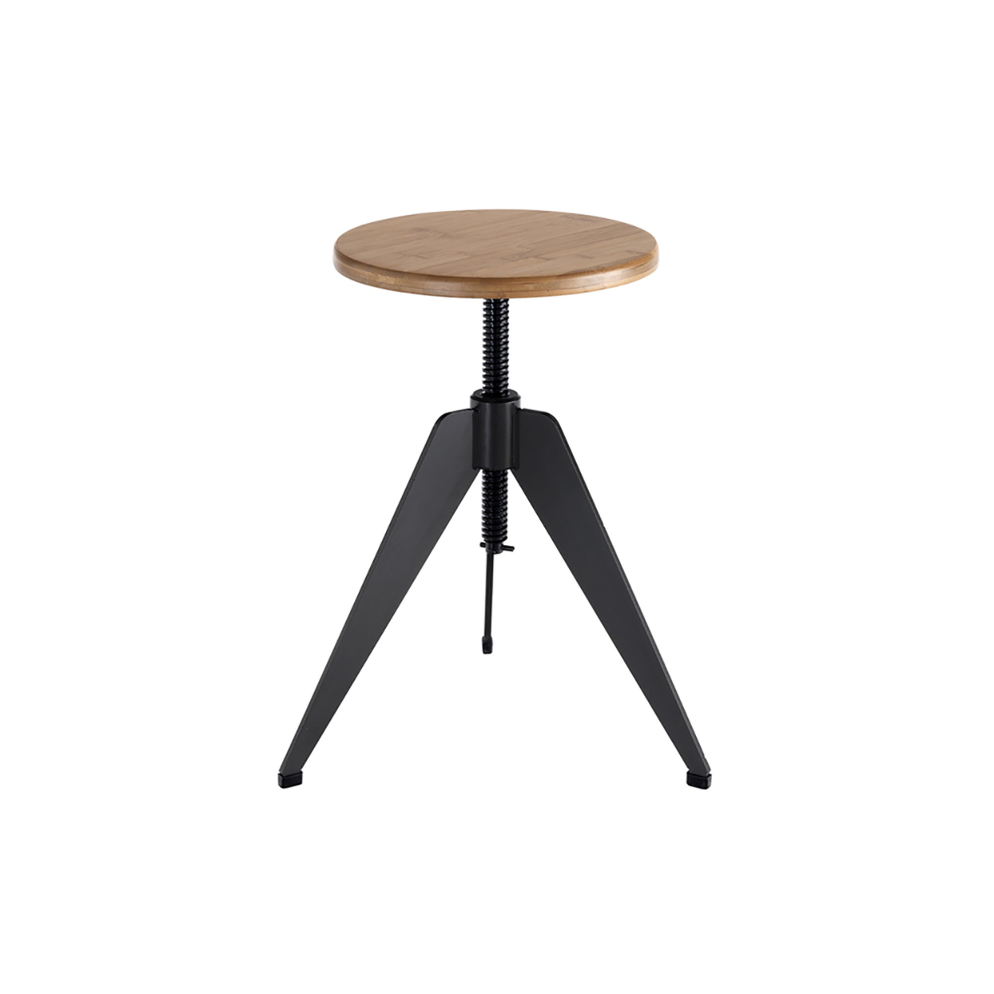 Tabouret à vis réglable Arko, marron/gris Tomasucci vista0