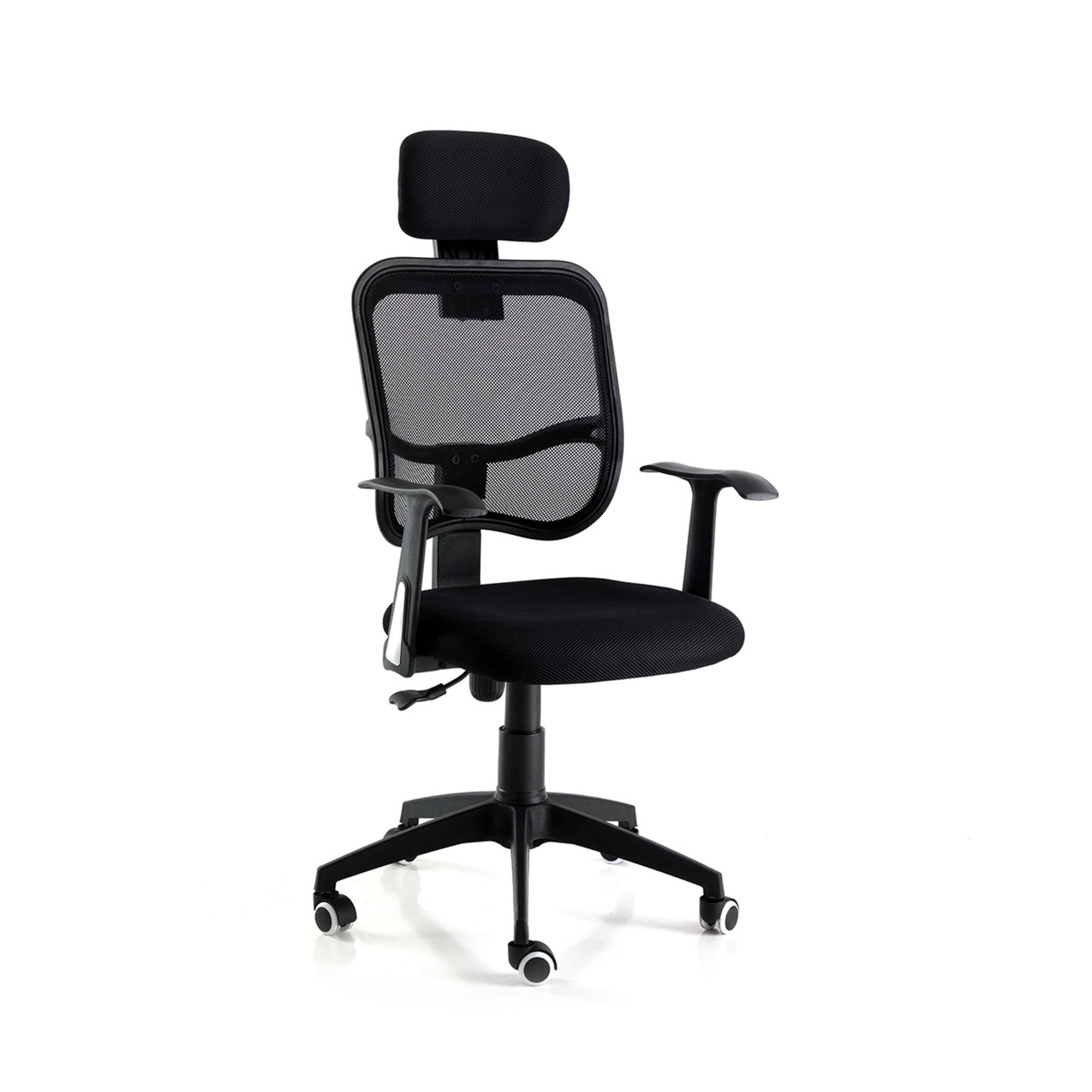 Sillón de oficina Cool Black con reposacabezas, negro/gris pardo Tomasucci special price vista0