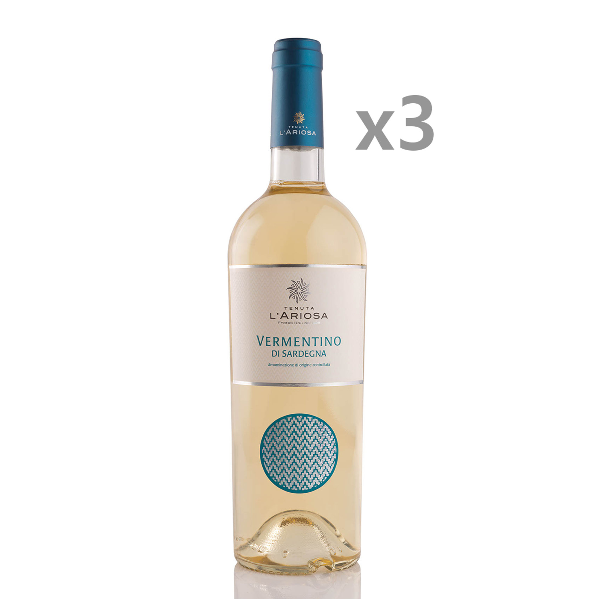 3 bottiglie - I Simboli Vermentino di Sardegna Doc 2020 Tenuta l'Ariosa vista0