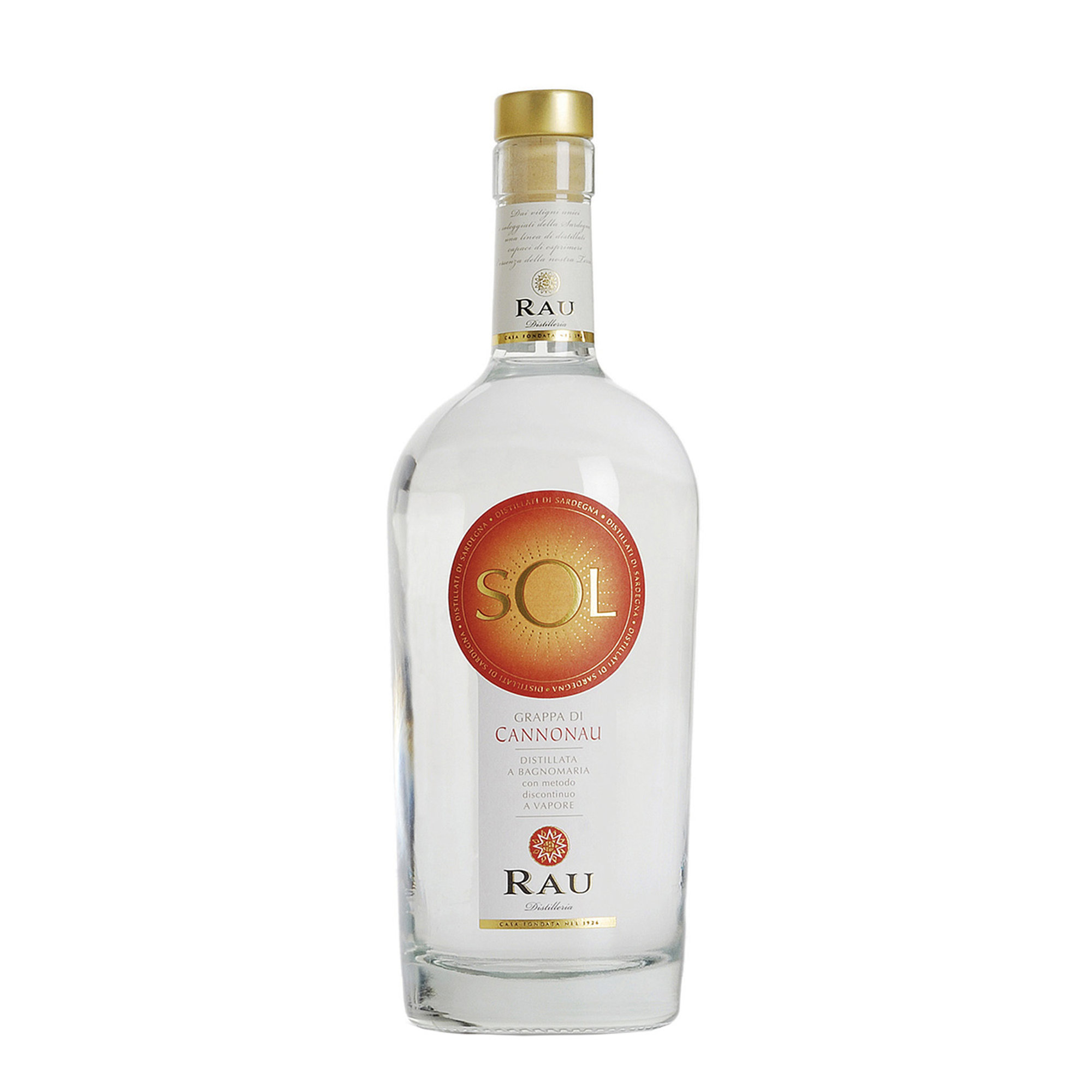 1 bouteille - Cannonau Grappa SOL 70cl Rau Distillerie vista0