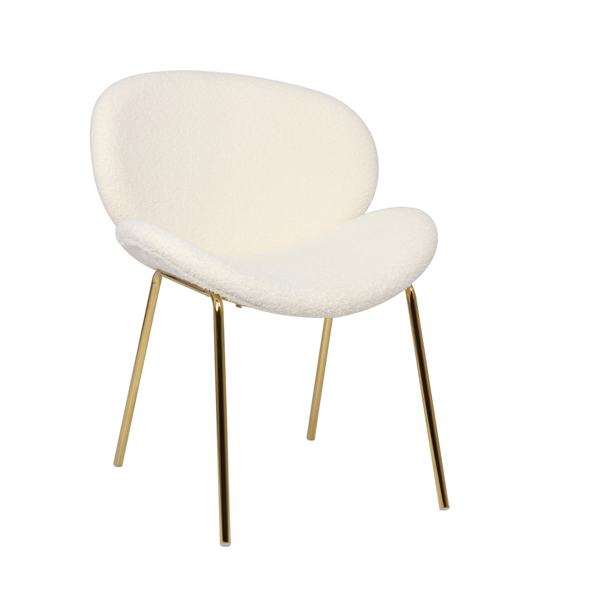 Set 2 poltroncine Warhol, white fur/gold Braid vista4
