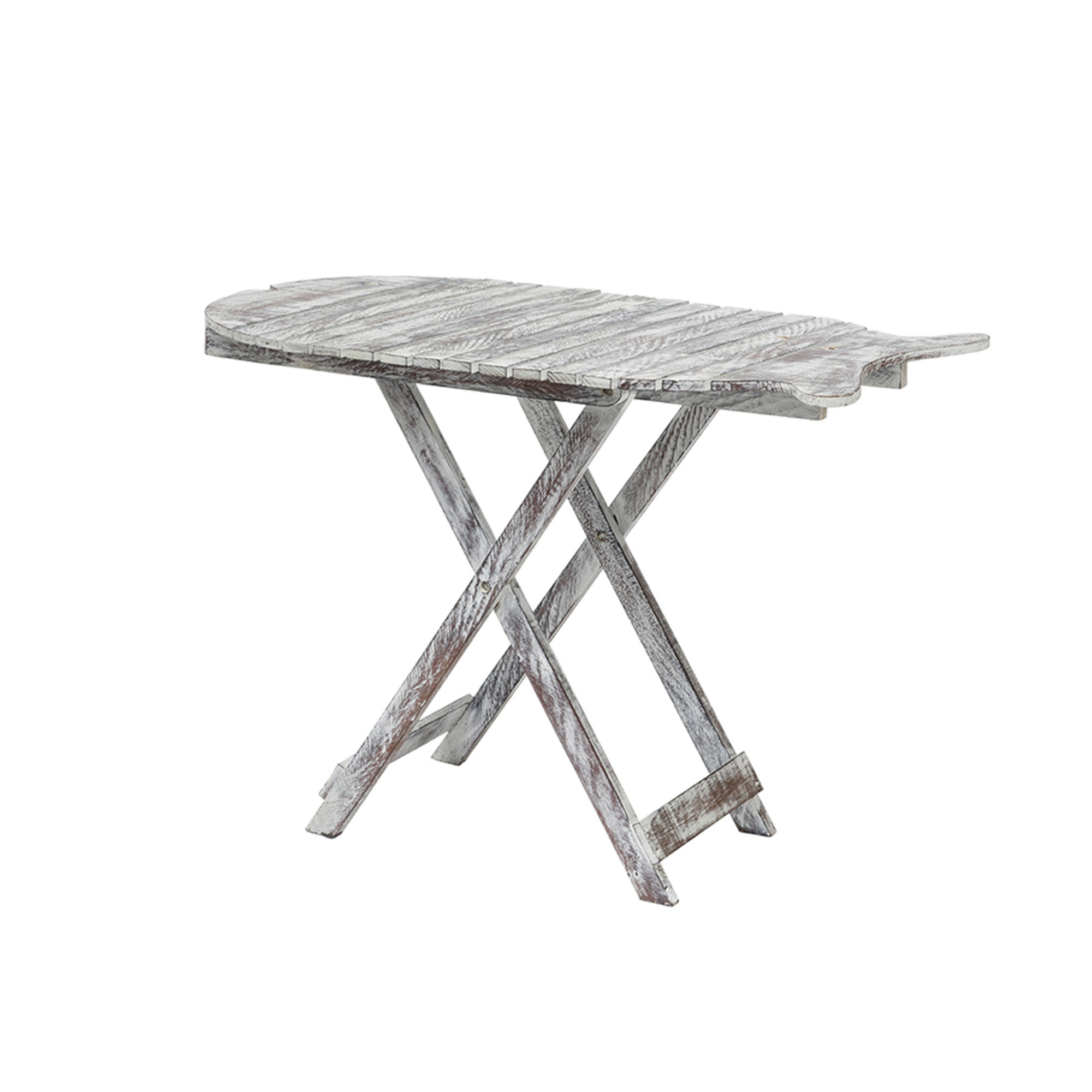 table basse pliante en forme de poisson en bois Black&White vista0