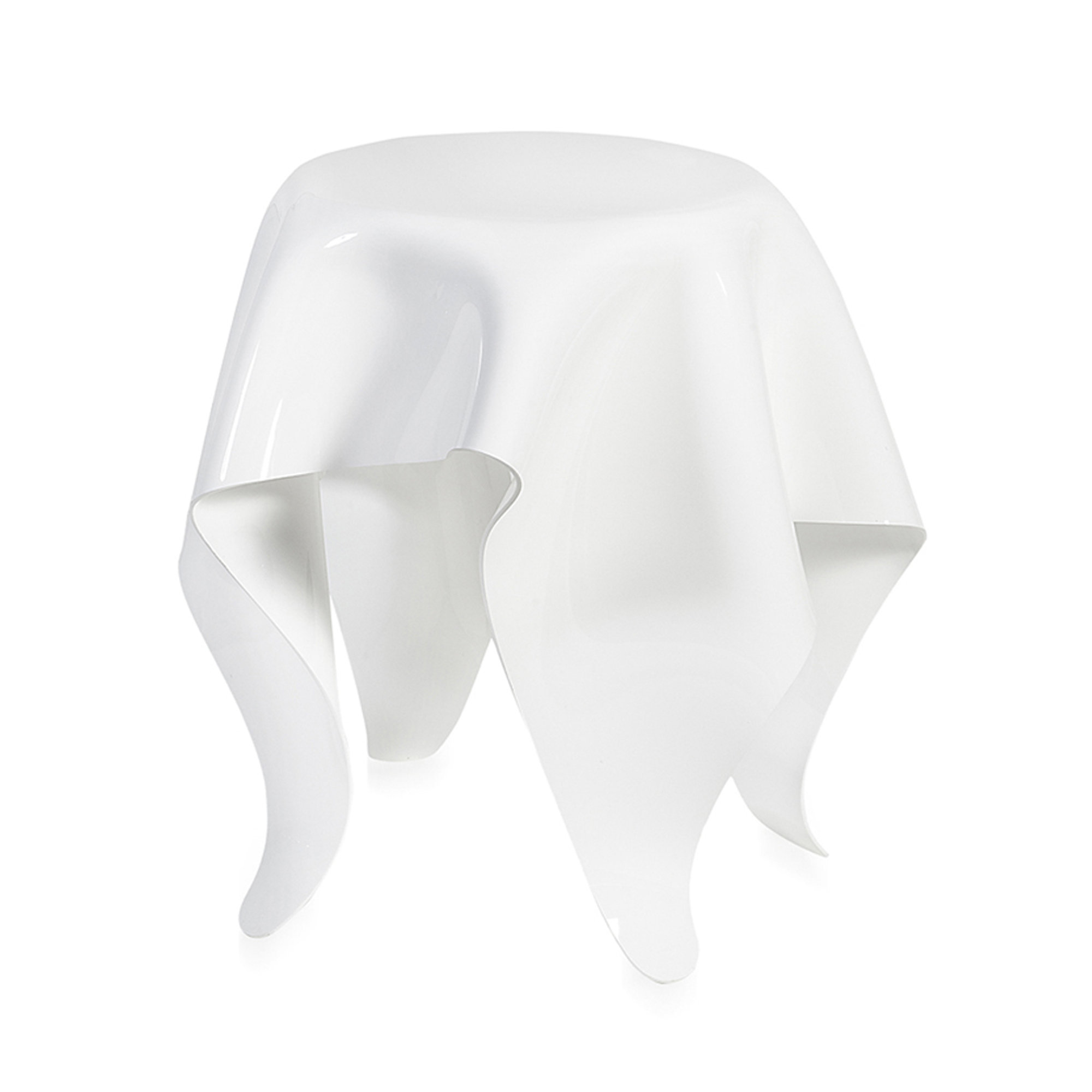 Drappeggi tavolino alto, bianco Iplex vista0