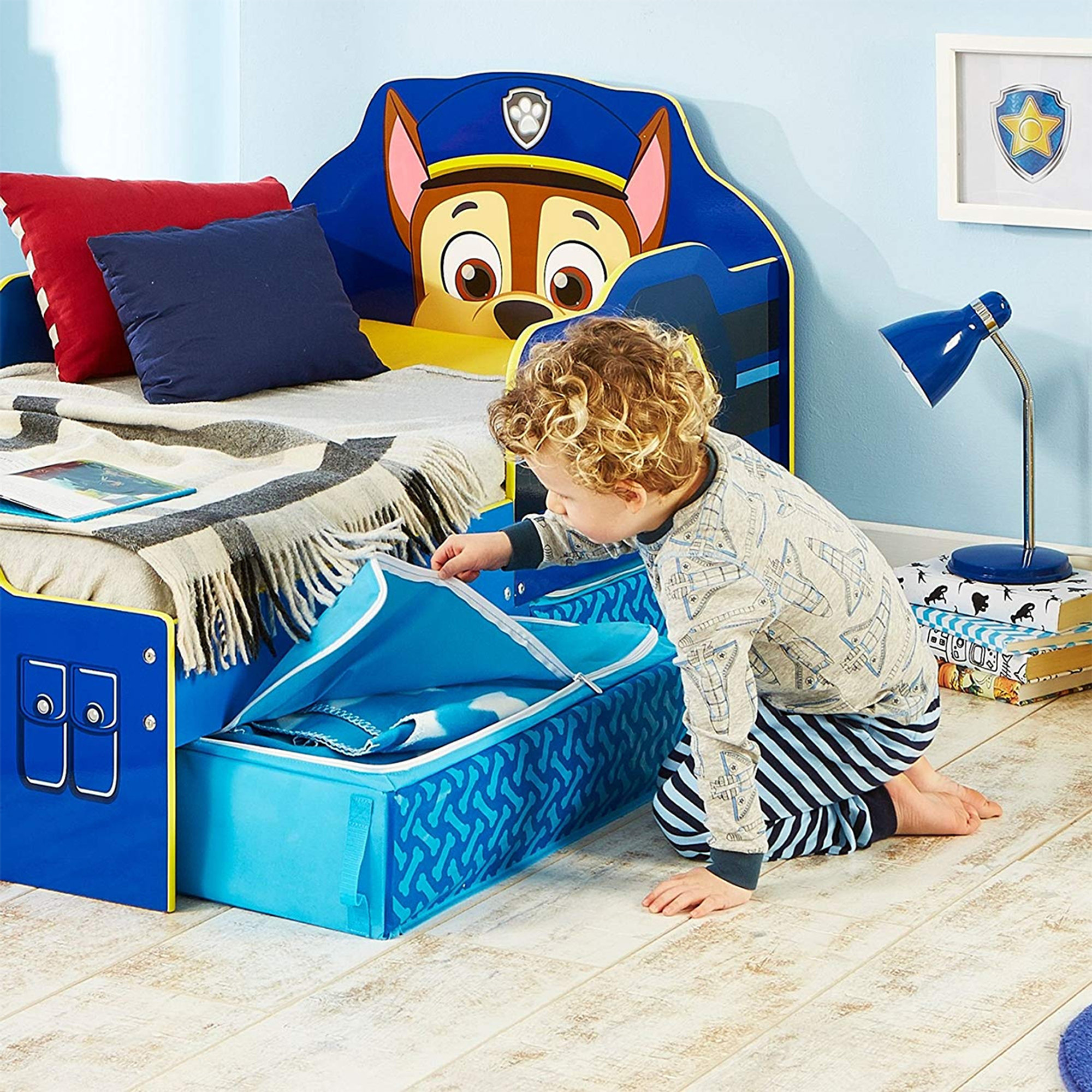 Chase Paw Patrol Lettino in Legno con Contenitori, multicolore North Star Cameretta vista3
