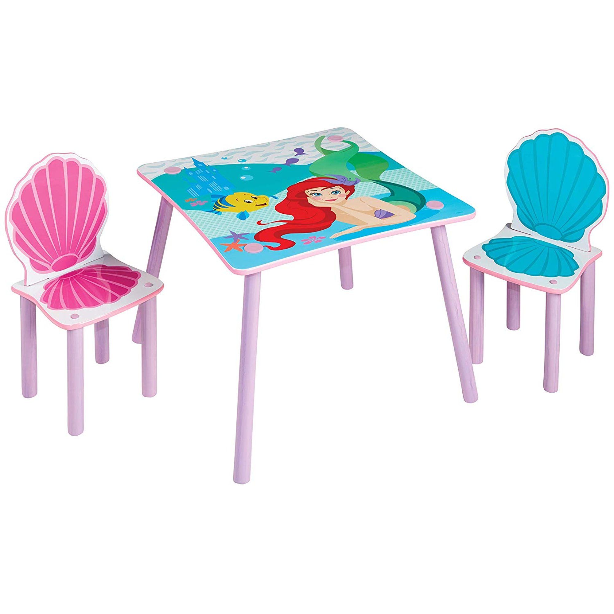 Set Tavolo con 2 sedie Principesse Disney Ariel, multicolore North Star Cameretta vista1