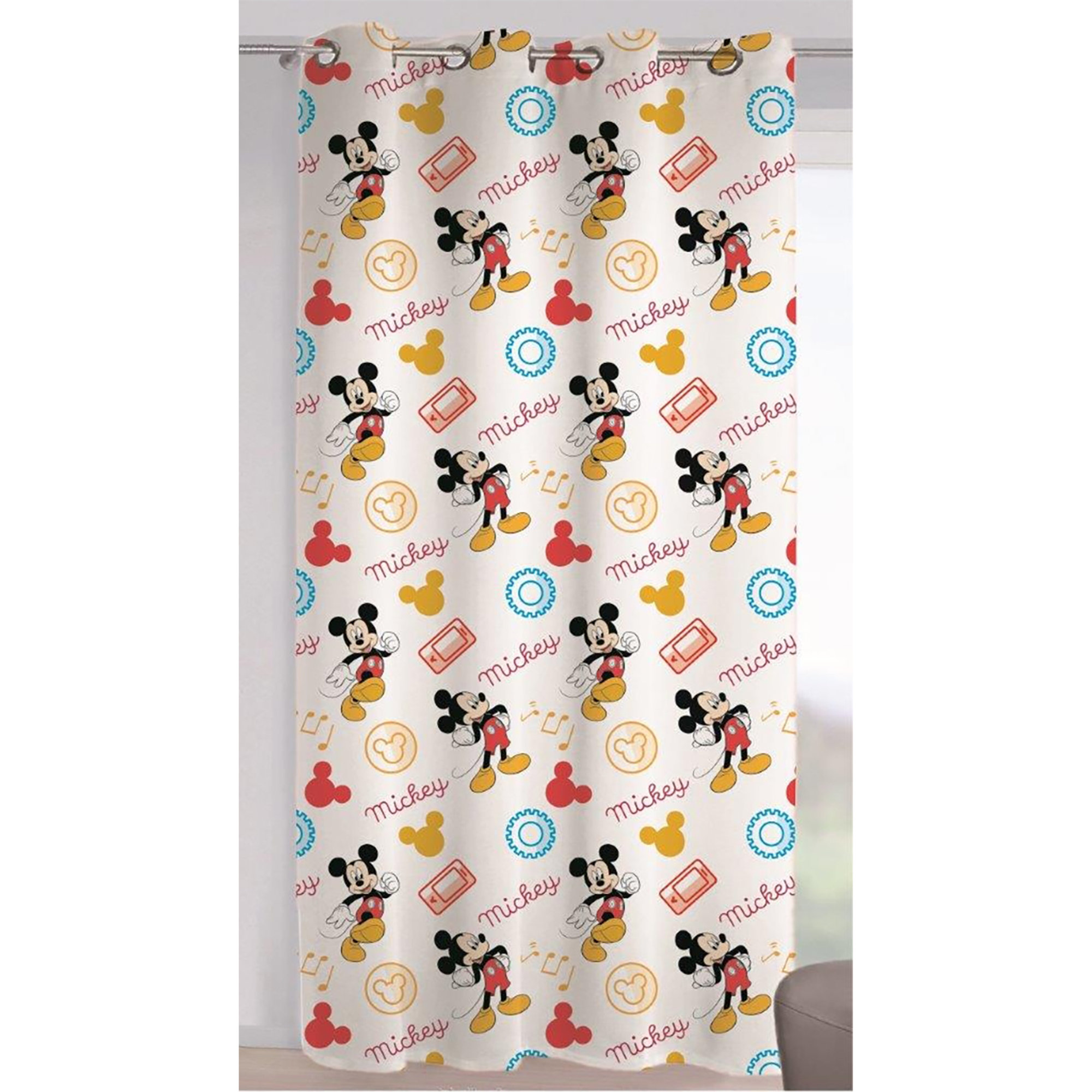 Mickey Mouse Voile - Cortina para ventana de dormitorio, multicolor Dormitorio North Star vista0