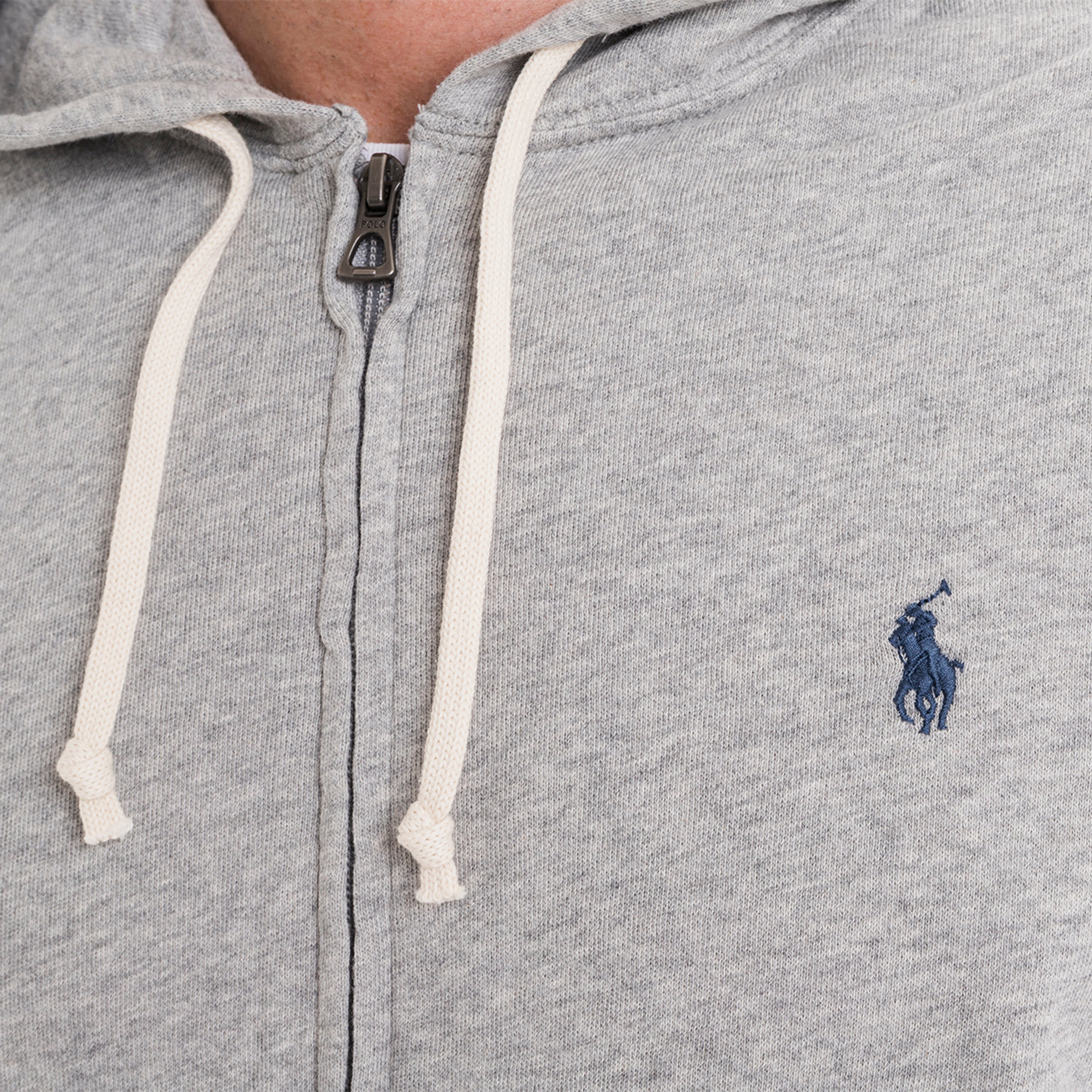Felpa con cappuccio grigio melange Polo Ralph Lauren vista6