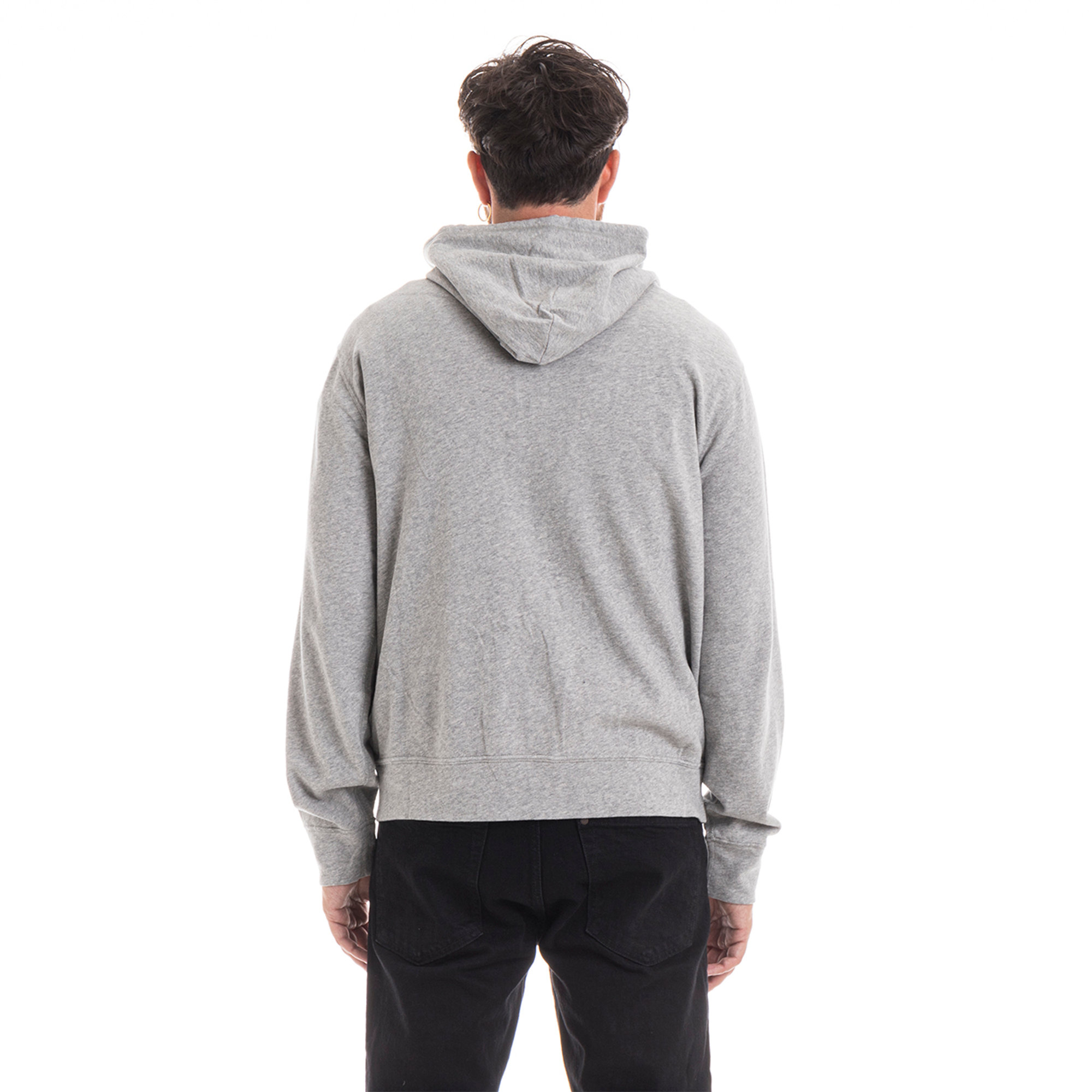 Felpa con cappuccio grigio melange Polo Ralph Lauren vista2