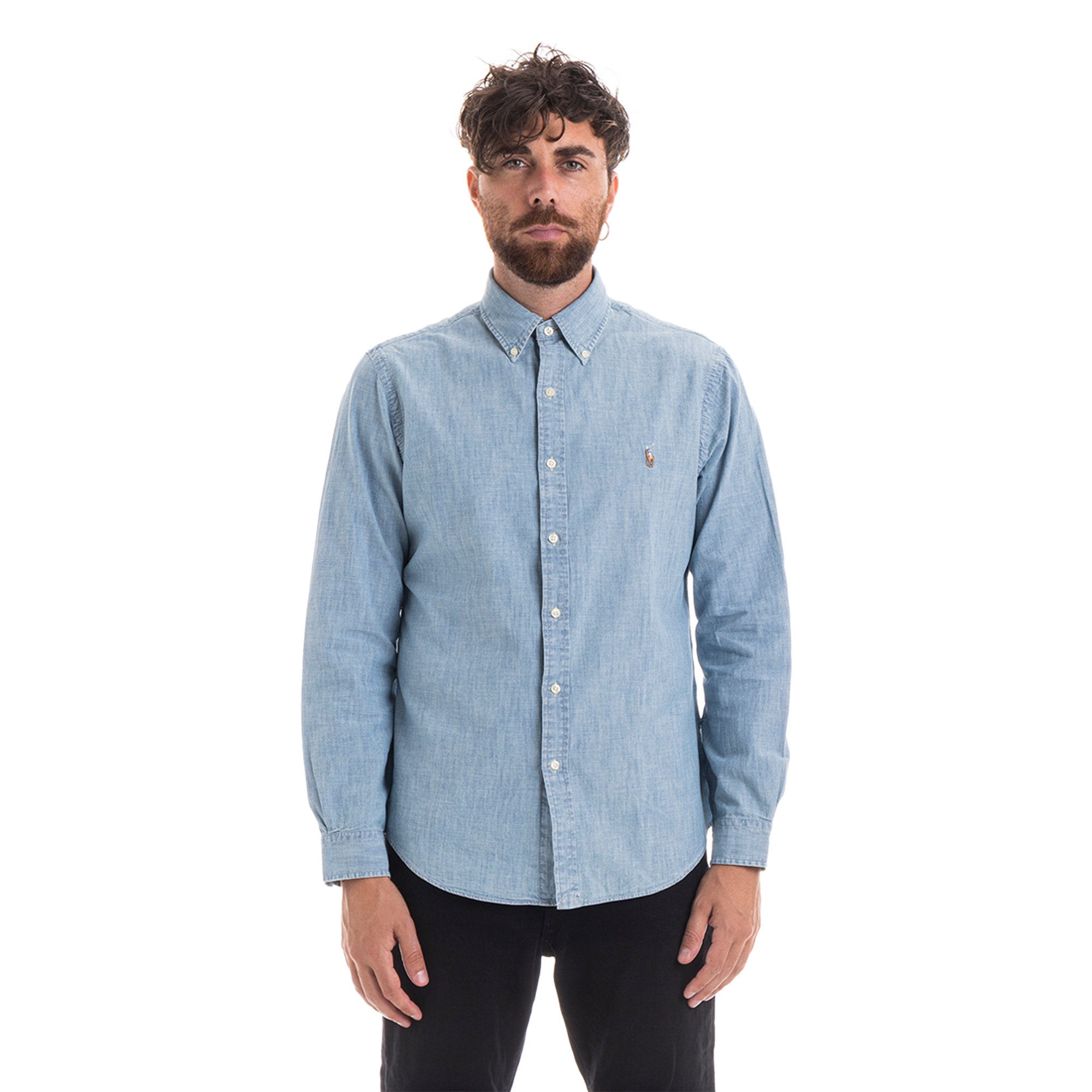 Camicia slim fit denim Polo Ralph Lauren vista0