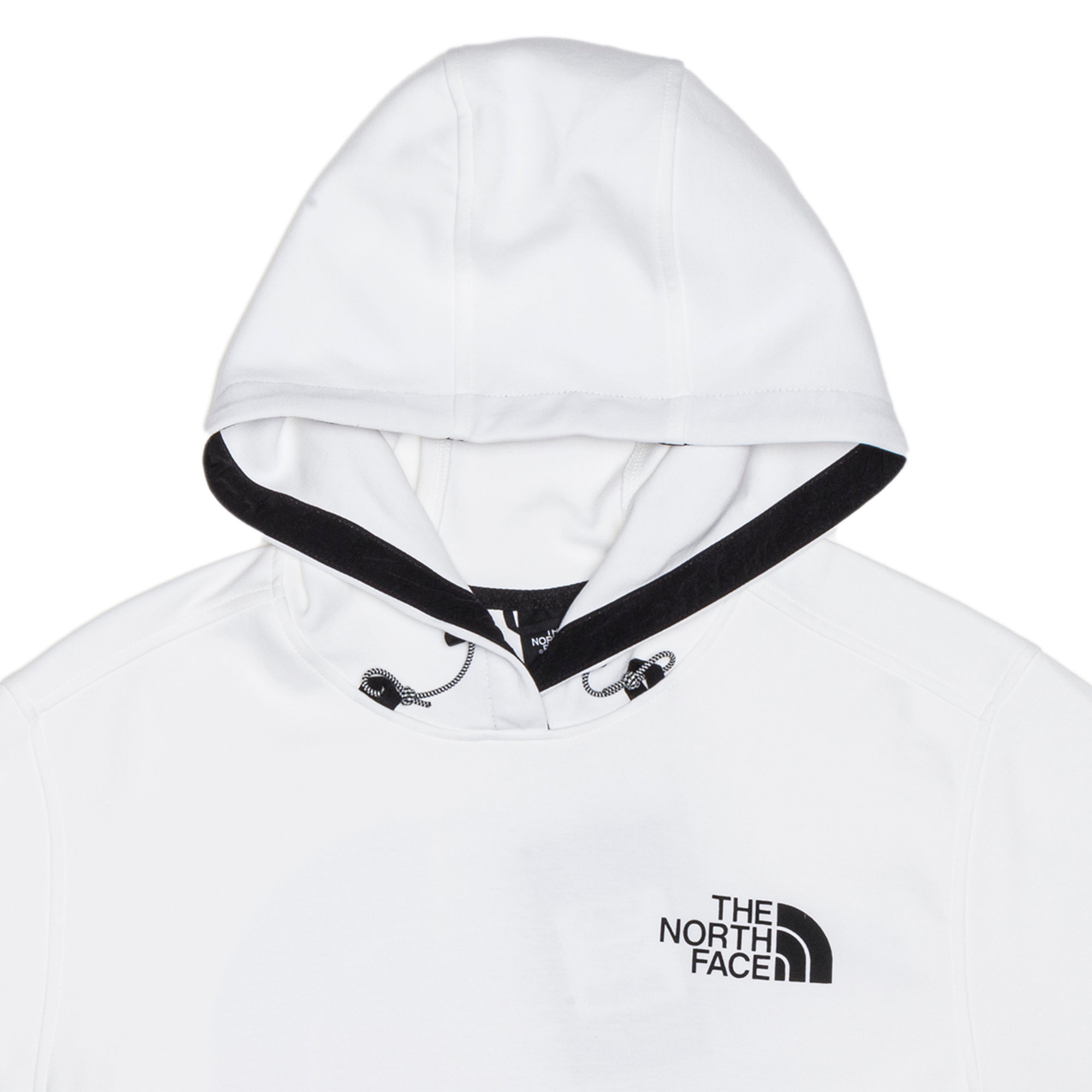 Felpa tech con cappuccio bianca The North Face vista3