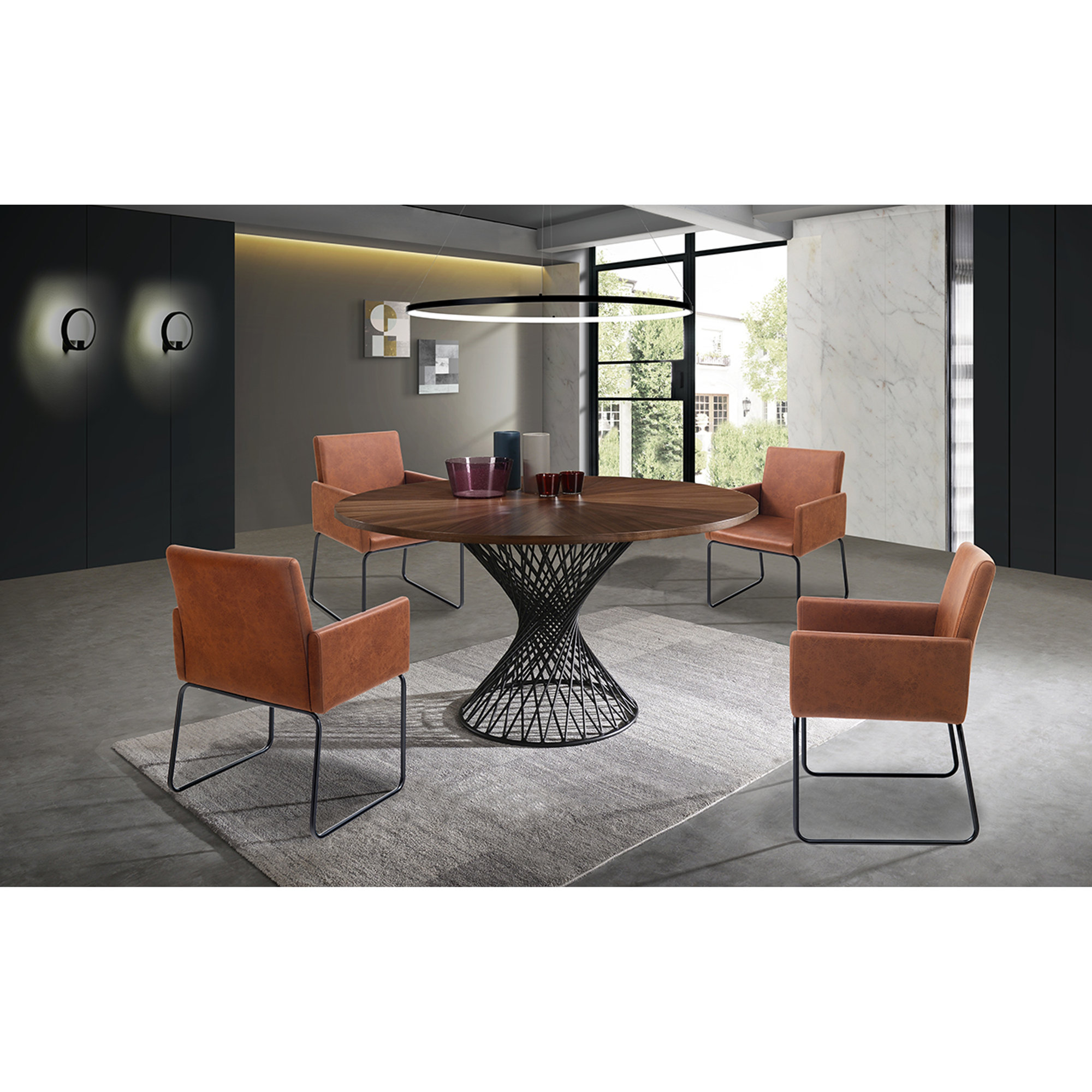 Applique murale RING, noir/blanc Tomasucci vista6