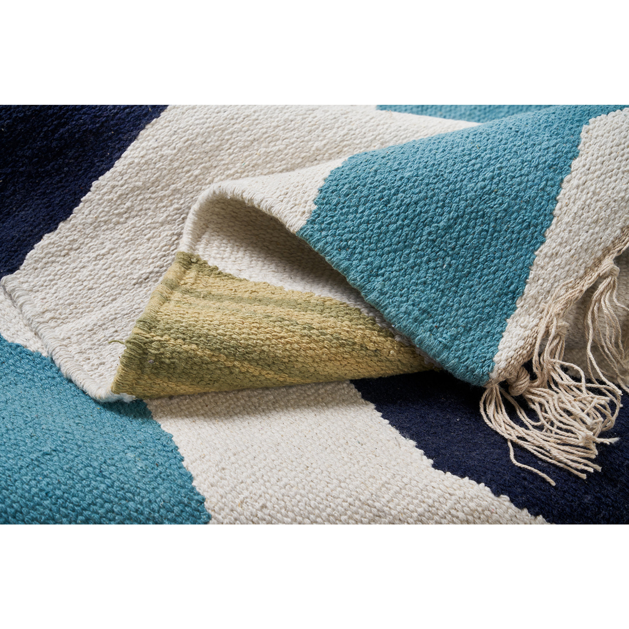 Tapis Zig Zag 70x180, Bleu/Blanc/Gris Novità Home vista1