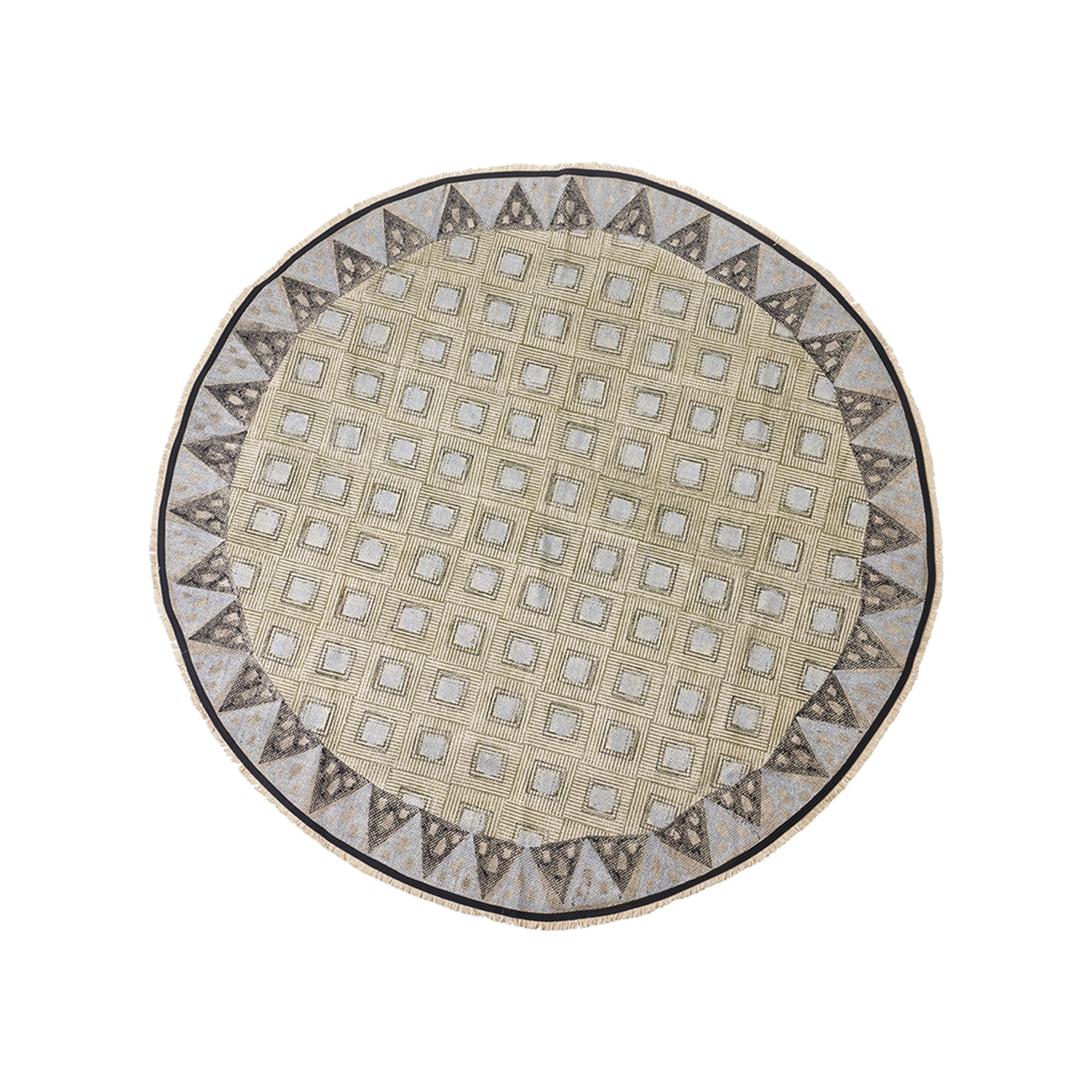 Tappeto rotondo con sole diametro 180, beige Novità Home Obsoleto vista0