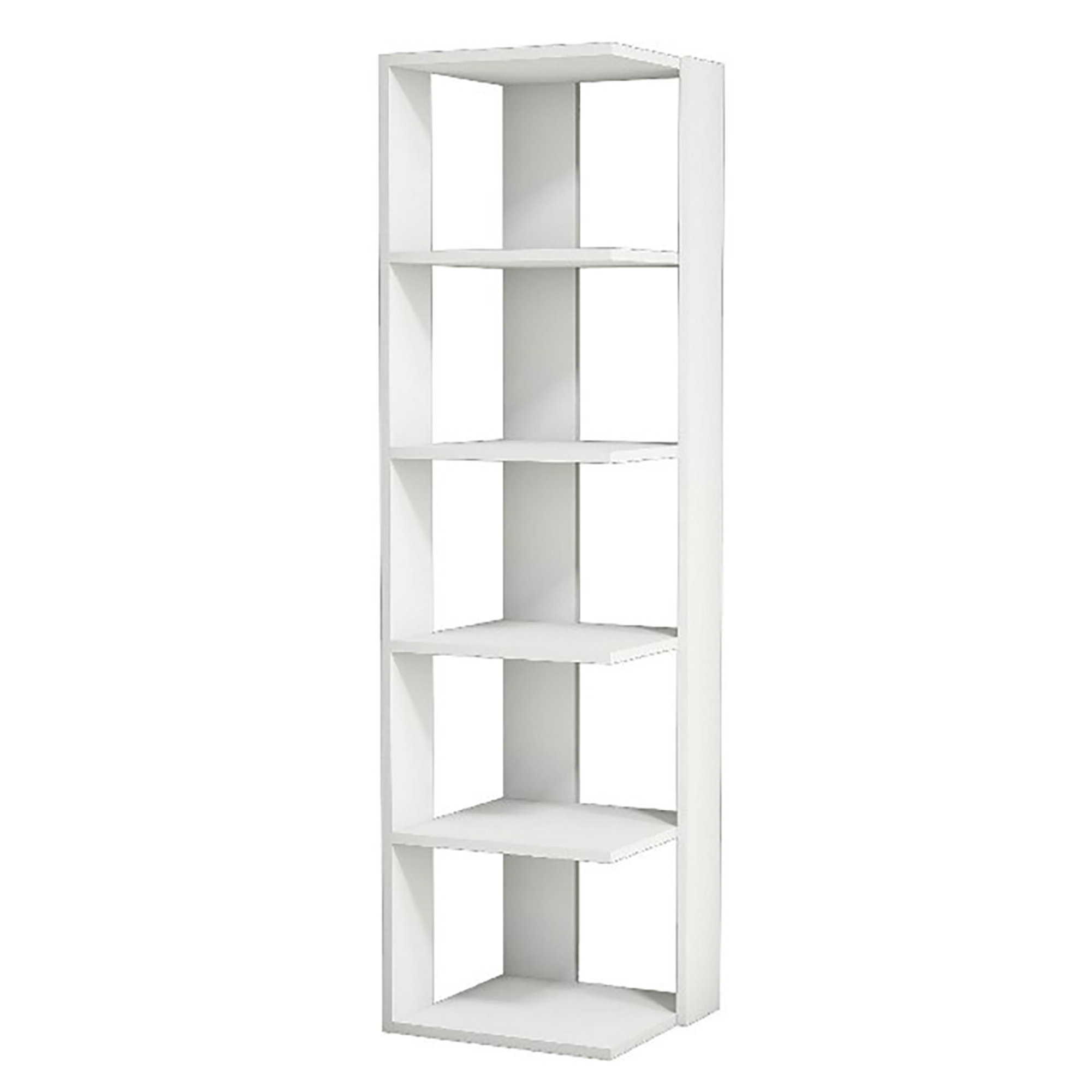 Corner - Bibliothèque - Blanc - 41,8 x 41,8 x 160,8 cm Homemania vista0