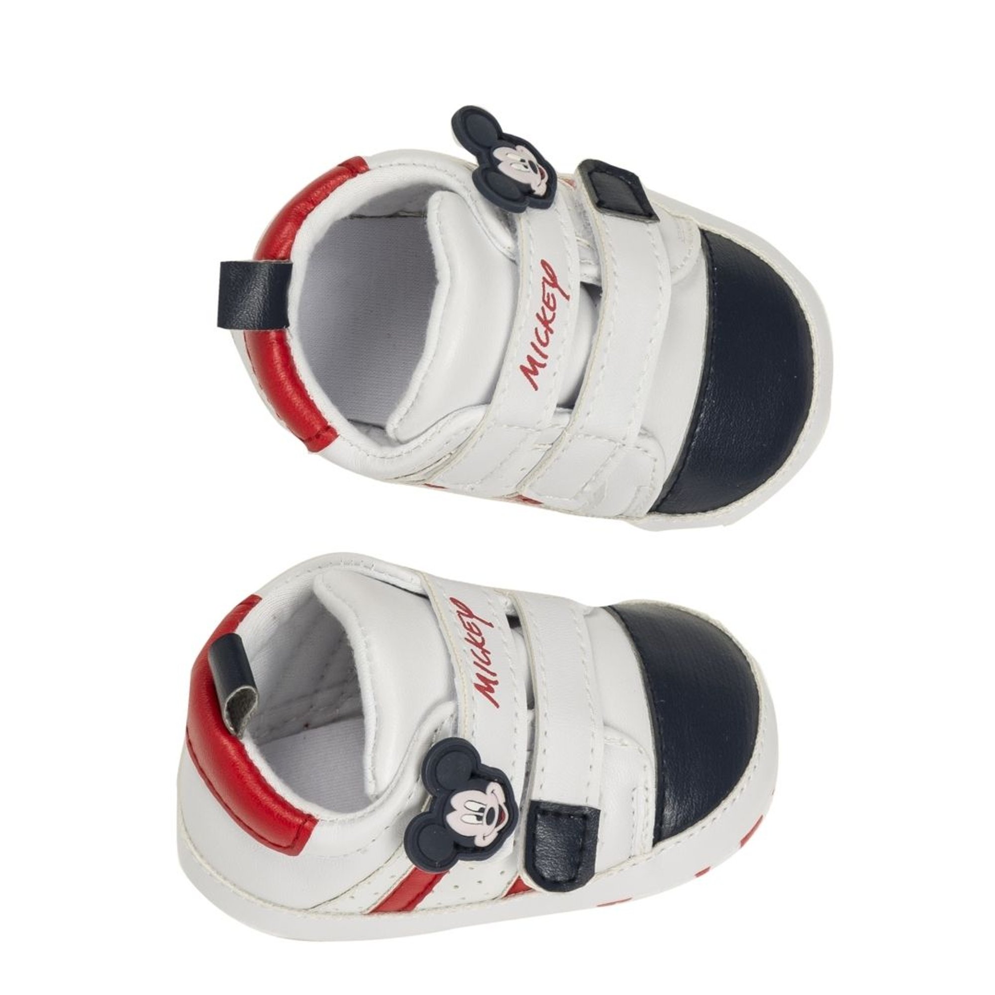 Scarpina Sneakers Neonato Suola Morbida Topolino Bianco Ellepi 12-18m Michey mouse shoes vista0