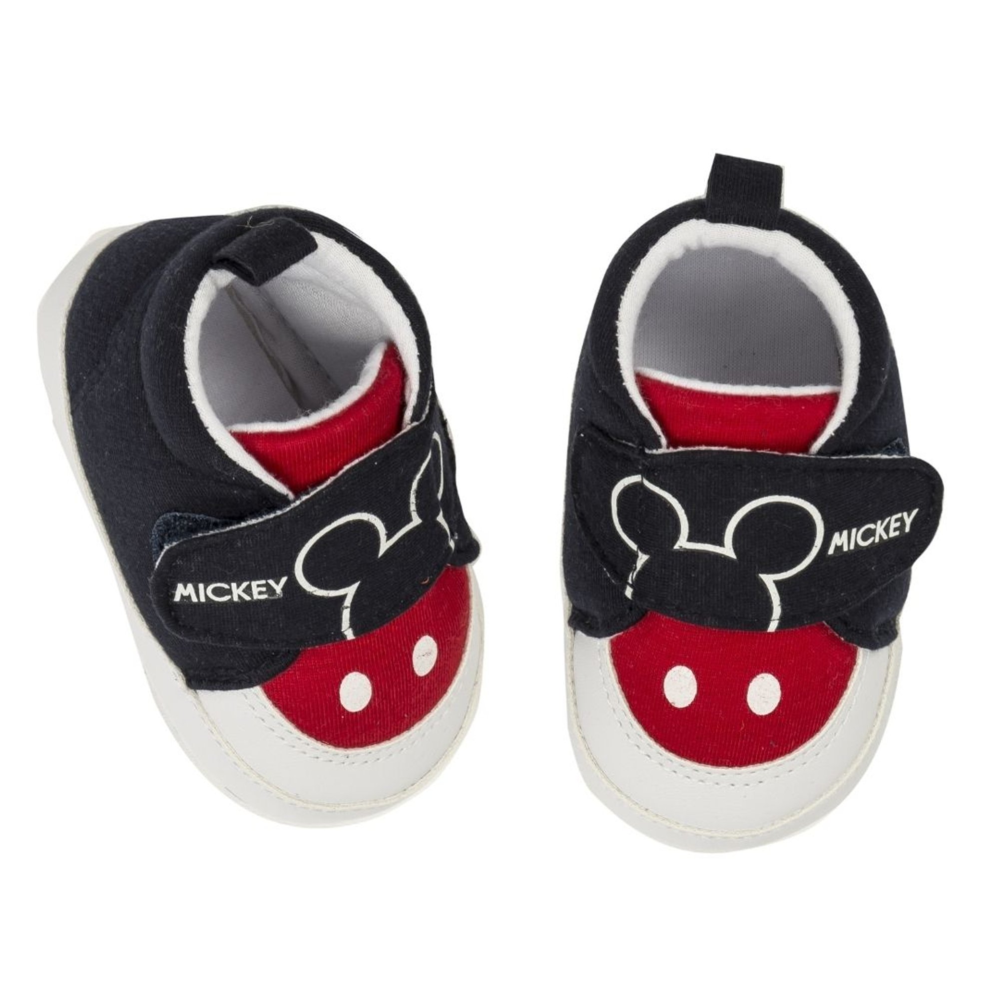 Scarpina Neonato Con Suola Morbida Topolino Rosso e Blu 12-18m Michey mouse shoes vista1