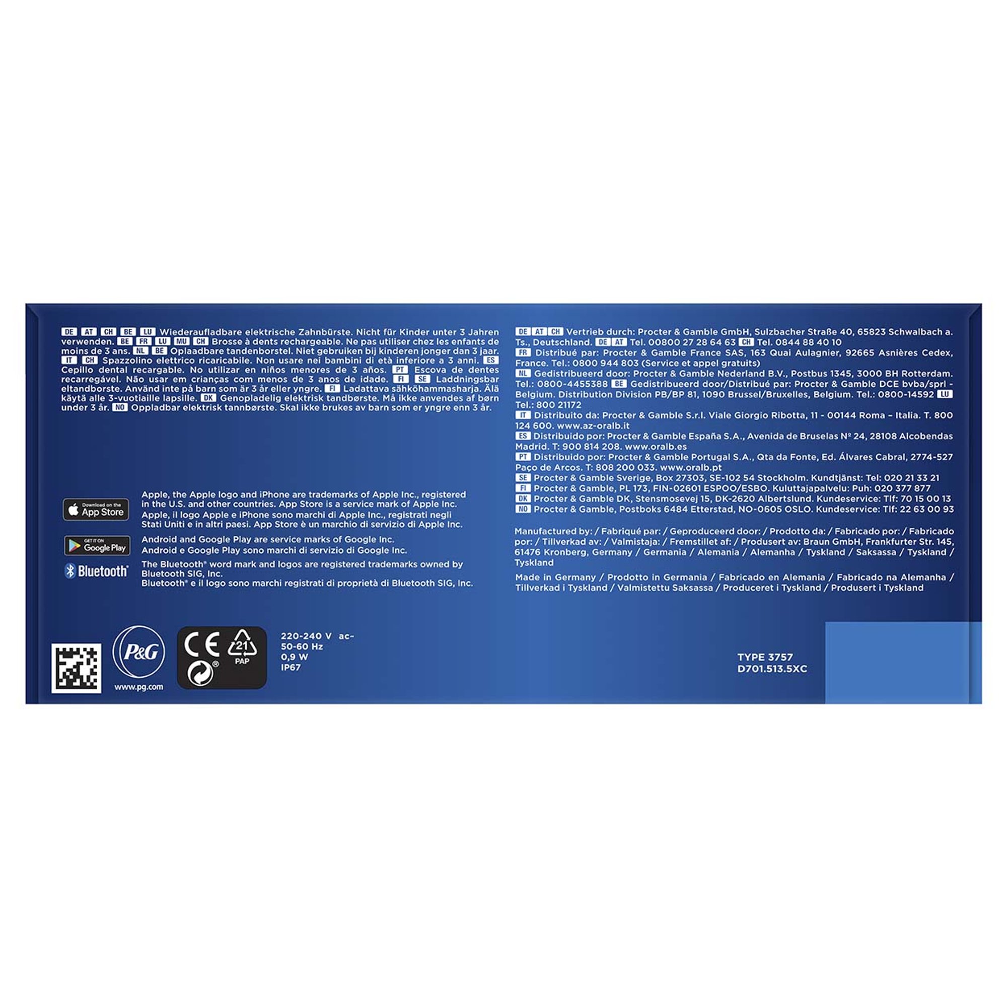 Oral-B Spazzolino Elettrico Genius 8500, argento Braun vista2