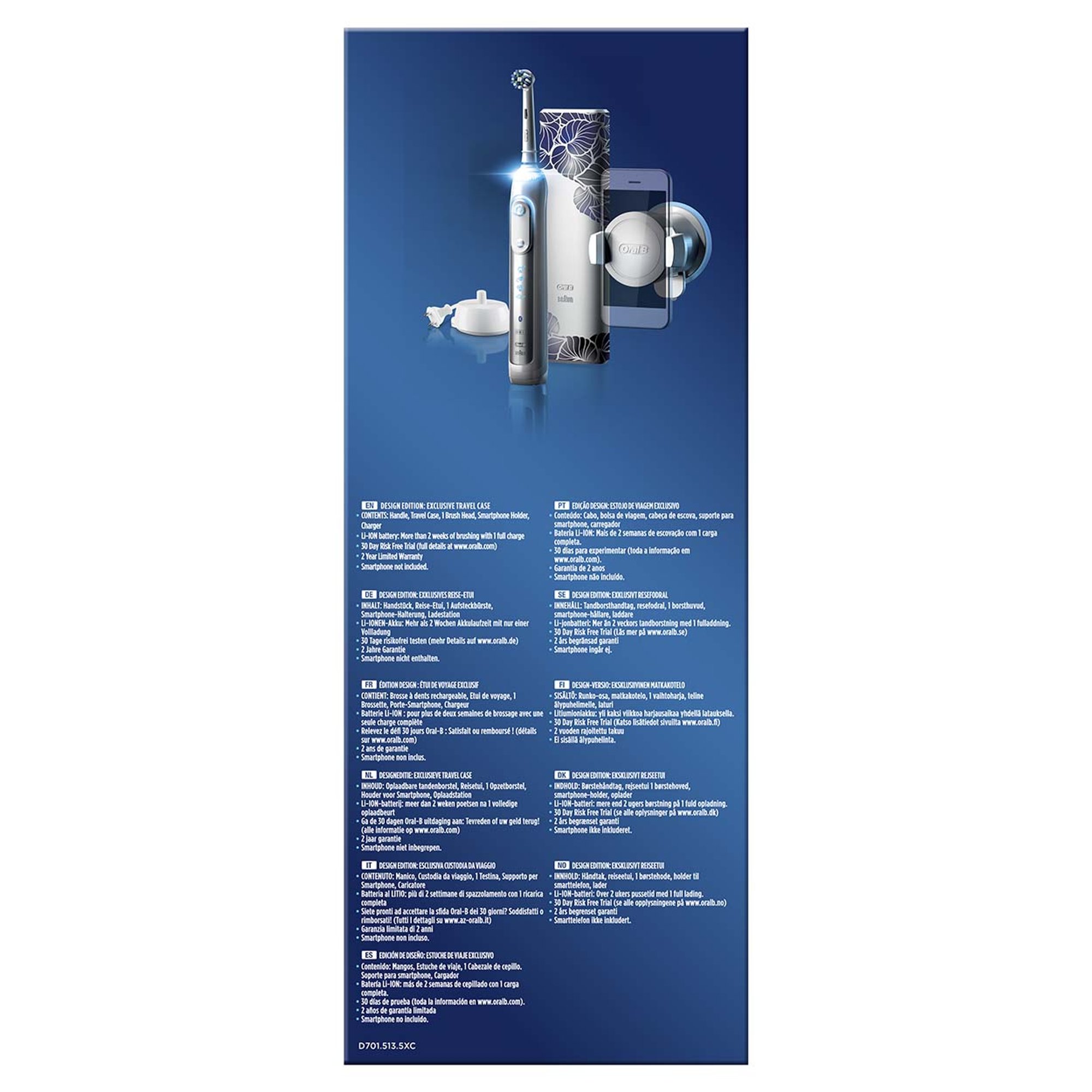 Oral-B Spazzolino Elettrico Genius 8500, argento Braun vista3