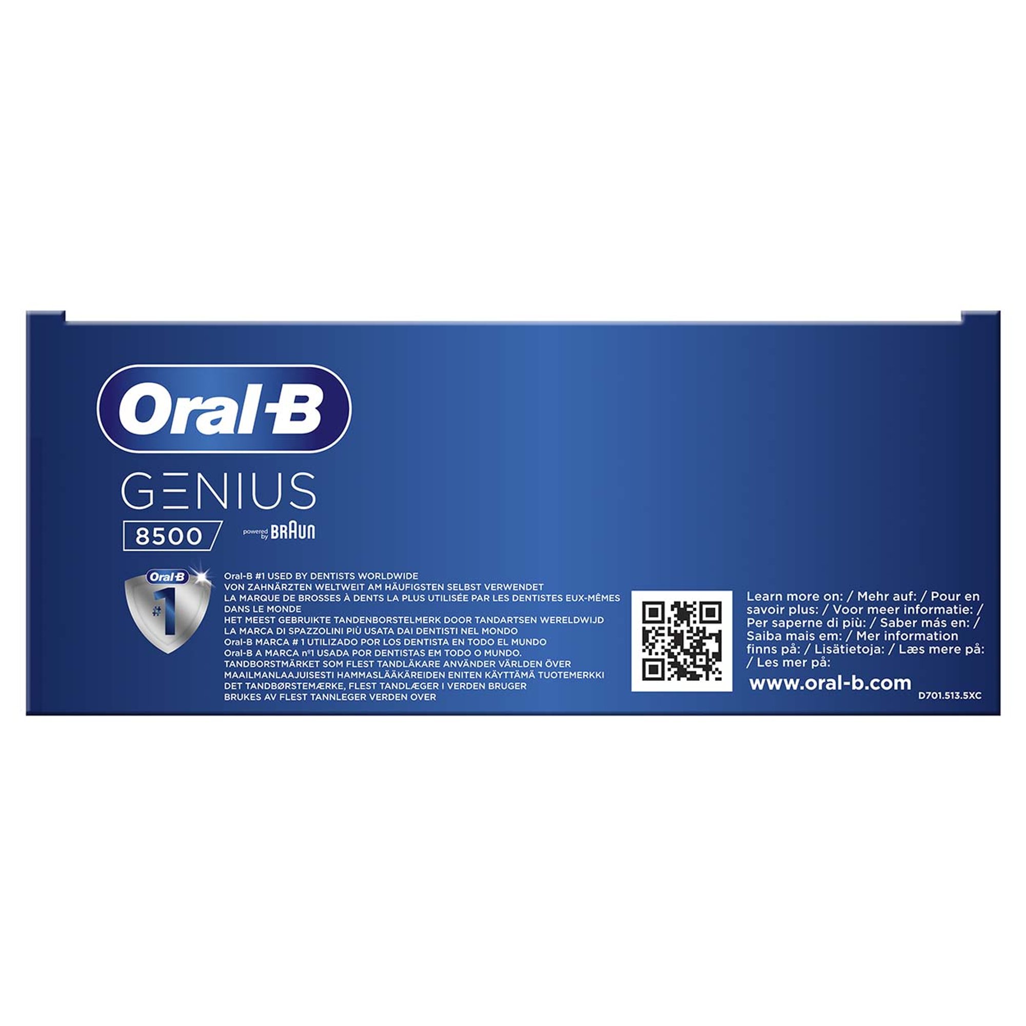 Oral-B Spazzolino Elettrico Genius 8500, argento Braun vista6