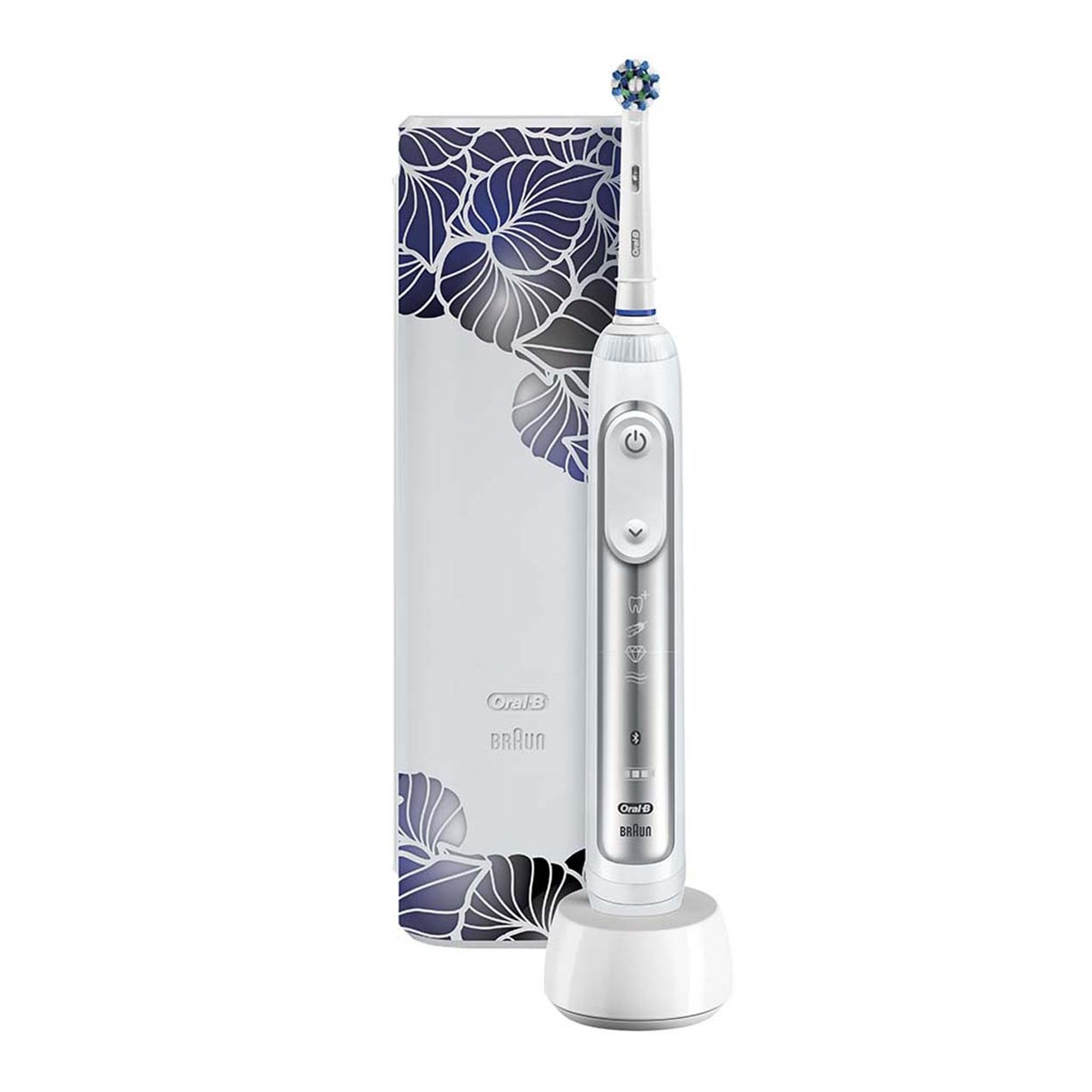 Oral-B Spazzolino Elettrico Genius 8500, argento Braun vista0